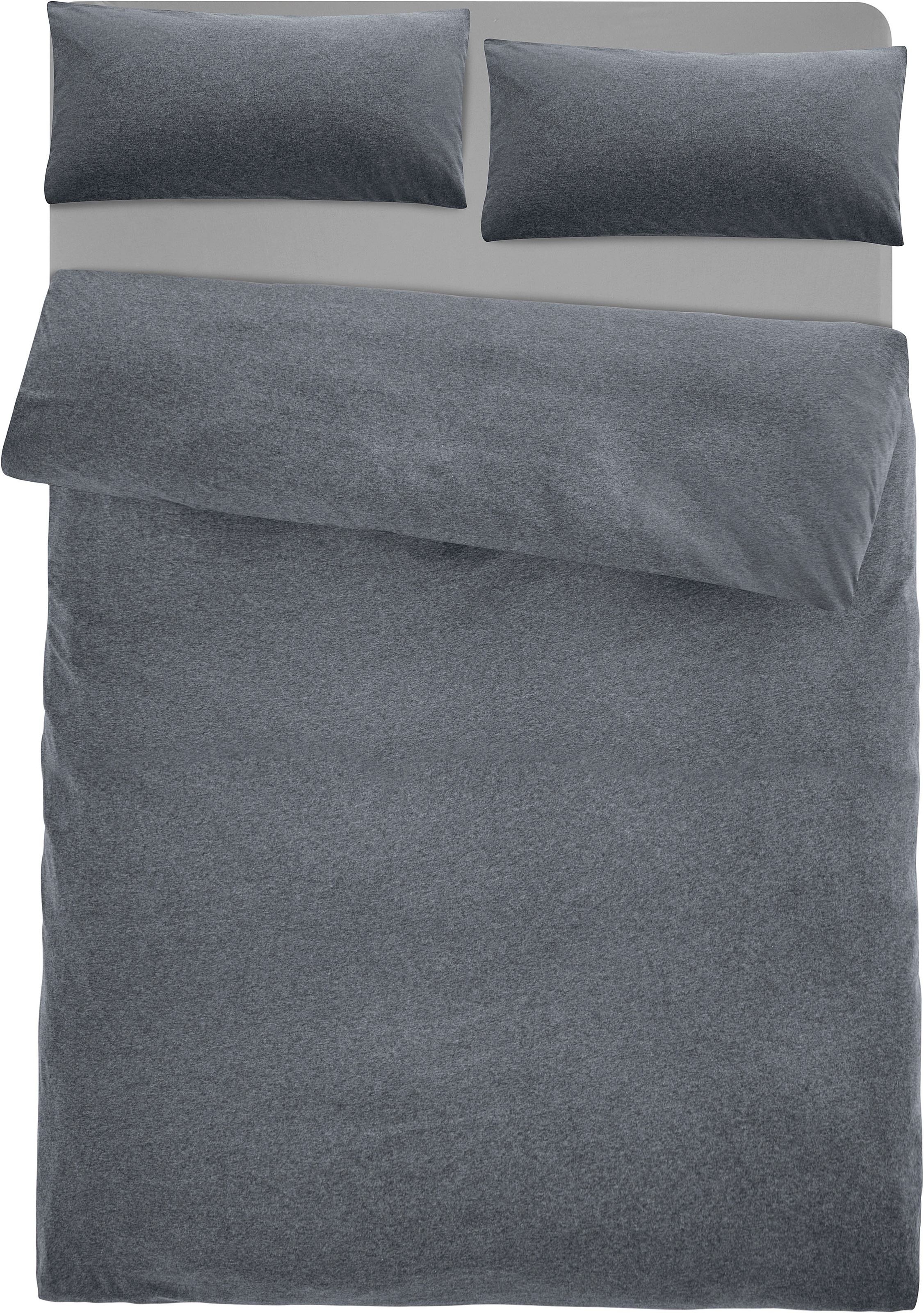 OTTO home Bettwäsche "Valje" 2 Stk. NEUHEIT: ab Größe 135x200 cm, Jersey Qualität in Melange-Optik