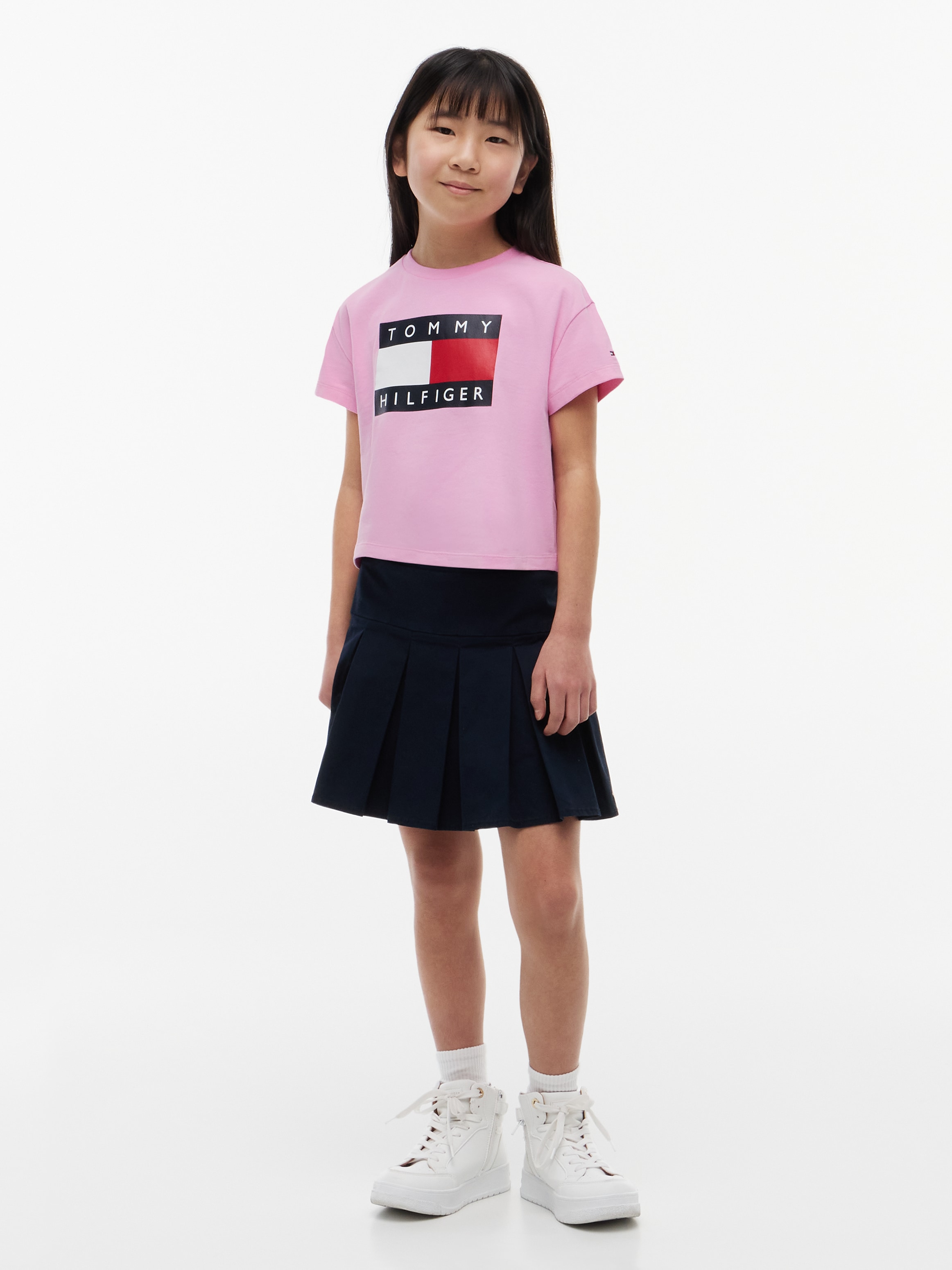 Tommy Hilfiger T-Shirt Kinder bis 16 Jahre, mit Rundhalsausschnitt