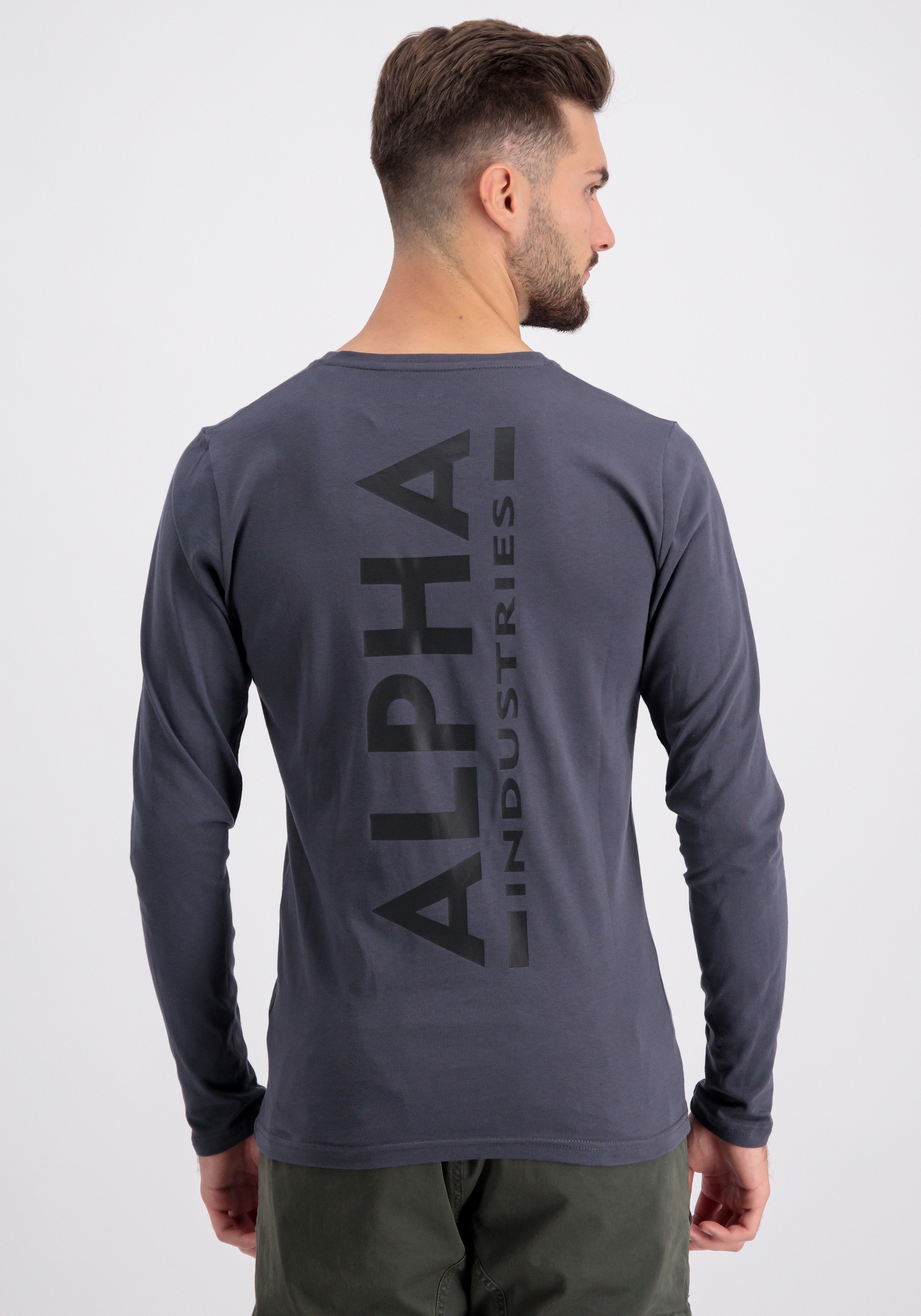 Alpha Industries Longsleeve "Alpha Industries Men - Longsleeves Back Print günstig online kaufen