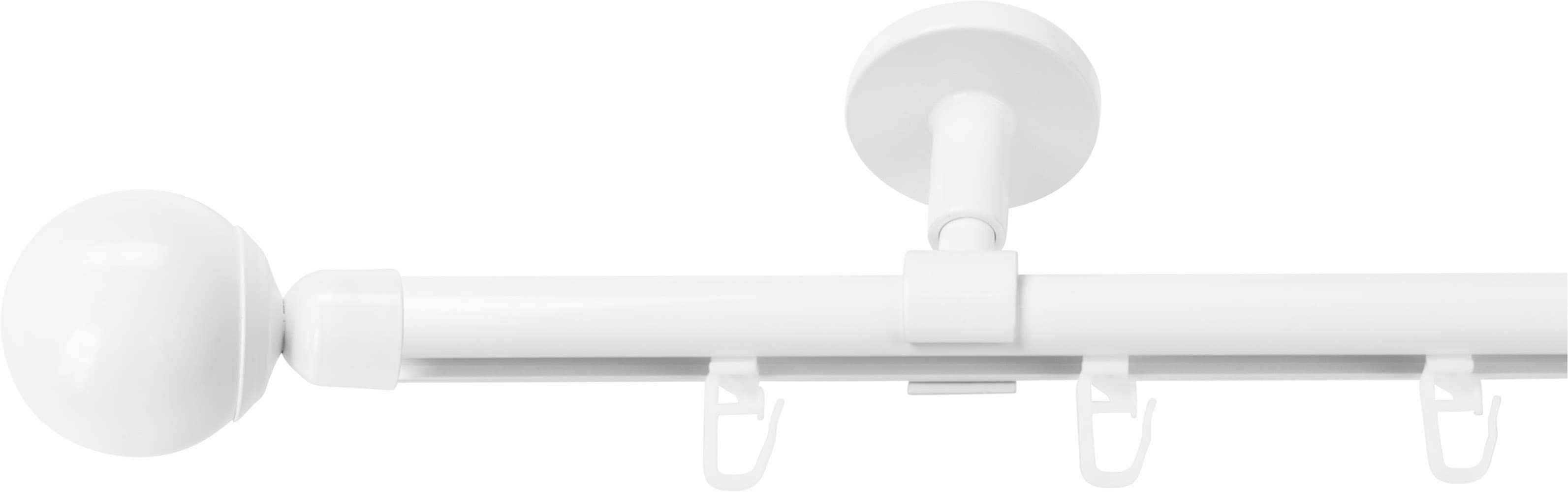 SN DECO GROUP Gardinenstange "Gardinenstange Innenlauf Reims Ø 19 mm, 1-läufig, Fixmaß, verschraubt" Ø 19 mm Fixmaß;kürzbar