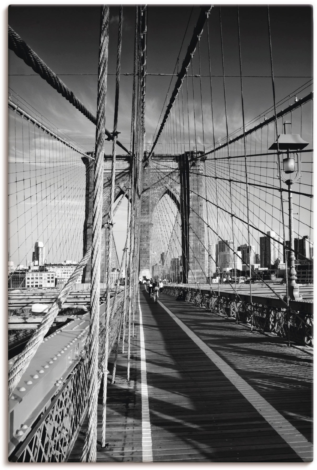 Artland Wandbild »New York Poster St.), als (1 Leinwandbild, in kaufen Wandaufkleber oder BAUR City Größen | versch. Alubild, Bridge«, Brooklyn Amerika