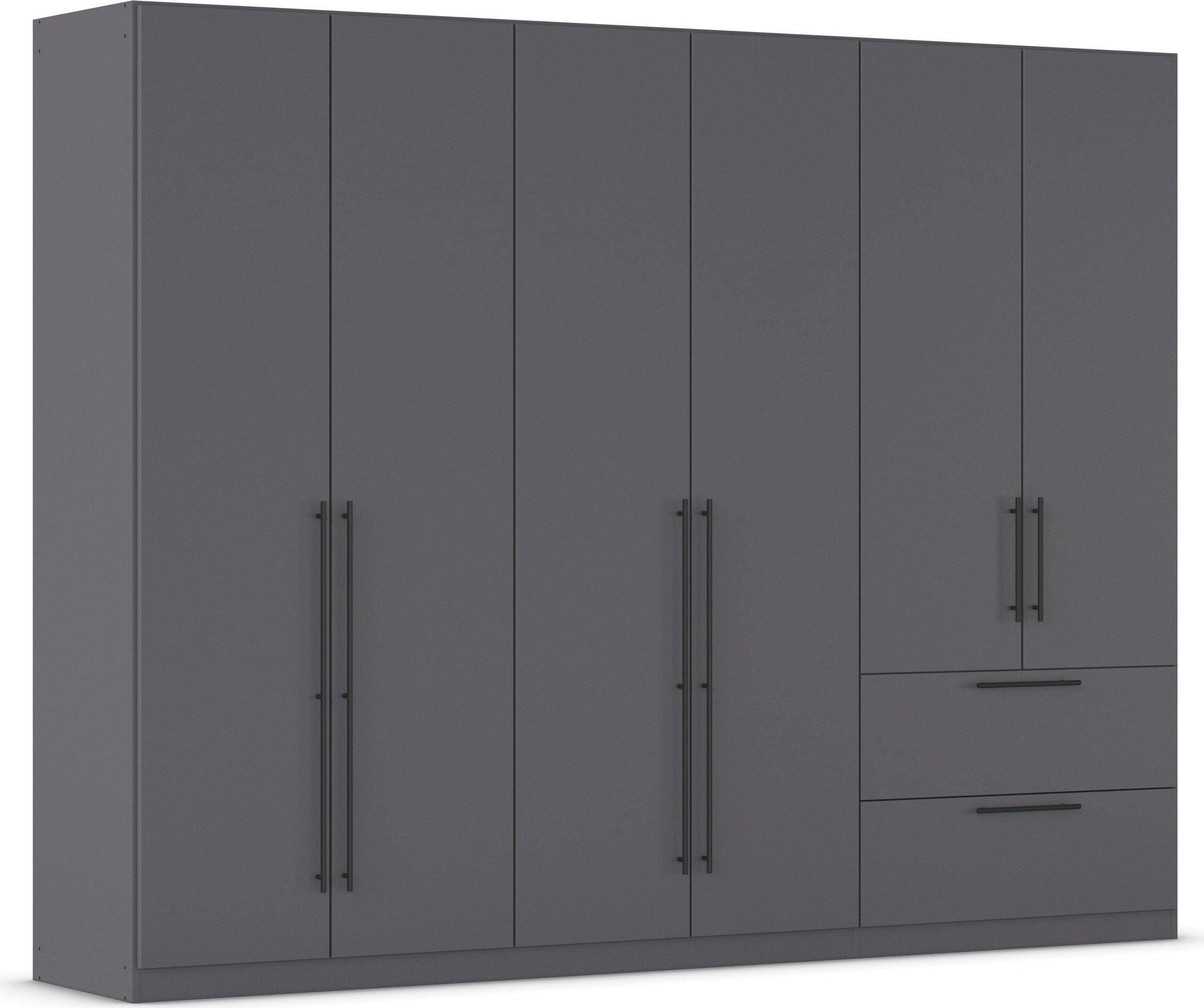 OTTO home Kleiderschrank "Mehrzweckschrank Aktenschrank Möbel Mietswohnung Schlafzimmer AVOLA" 3 verschiedene Ausstattungen BASIC/CLASSIC/PREMIUM (inkl. SOFT-CLOSE), mit hochwertigen Stangengriffen aus Metall in Schwarz MADE IN GERMANY