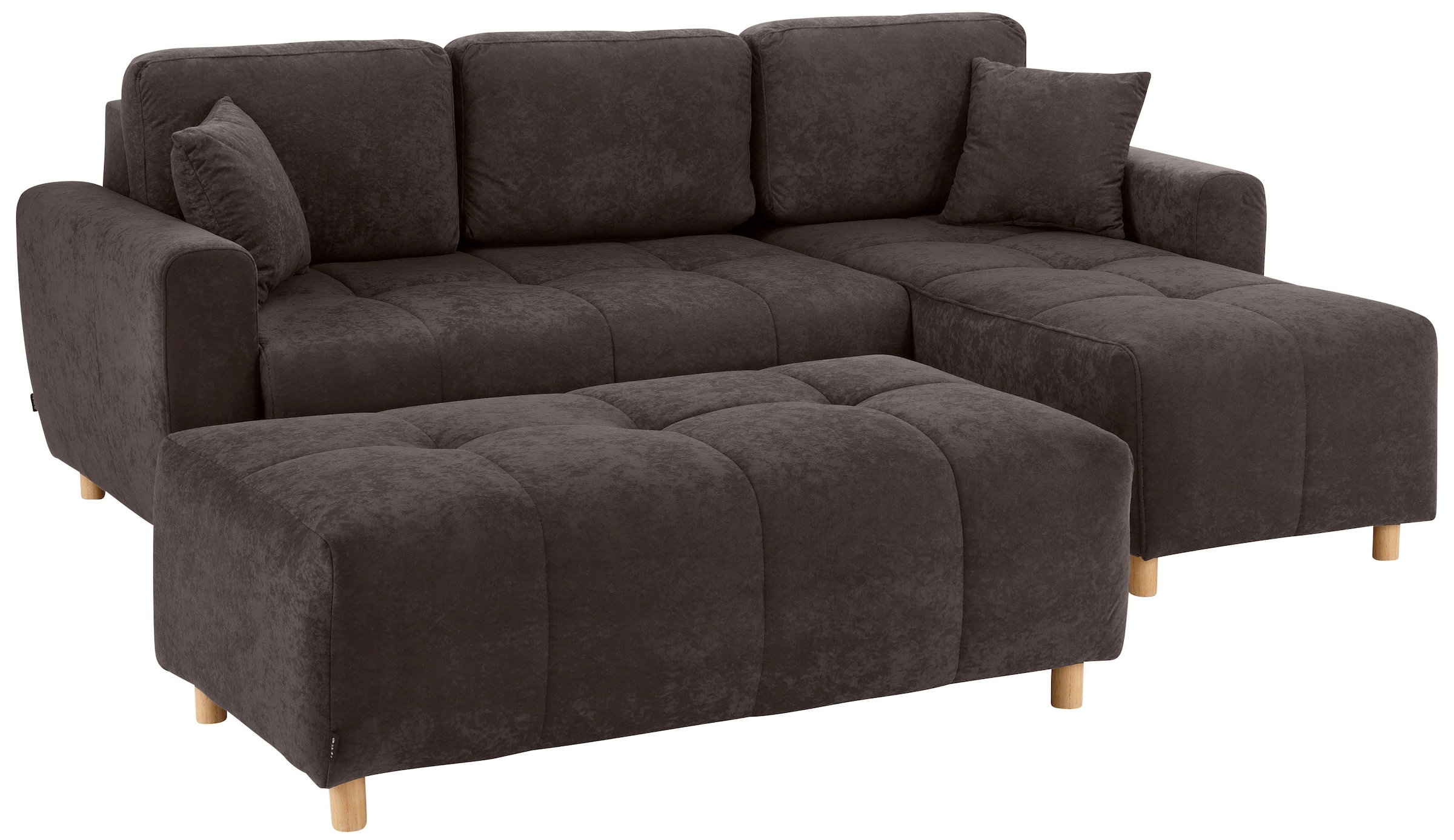 Home affaire Ecksofa »Scania L-Form«, wahlweise mit Bettfunktion und Bettkasten