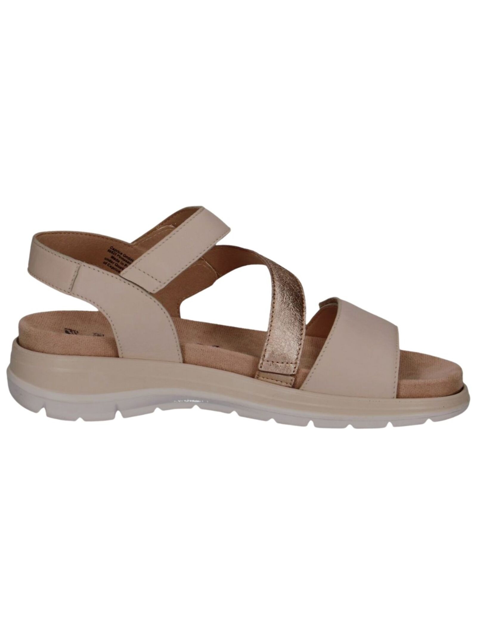 Caprice Damen Weiß Ledersandalen - Größe 37 3