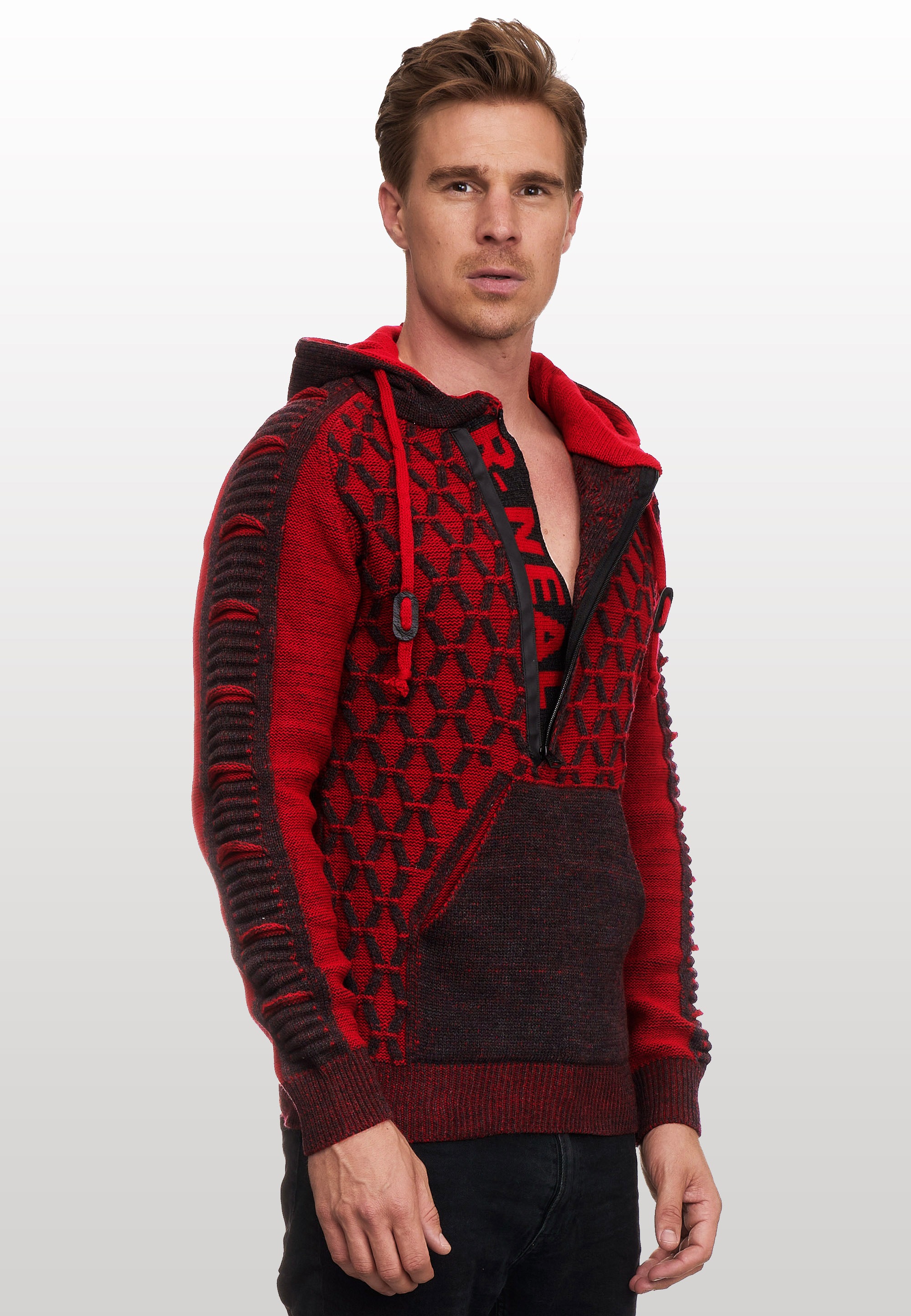 Rusty Neal Kapuzensweatshirt, in ausgefallenem Design