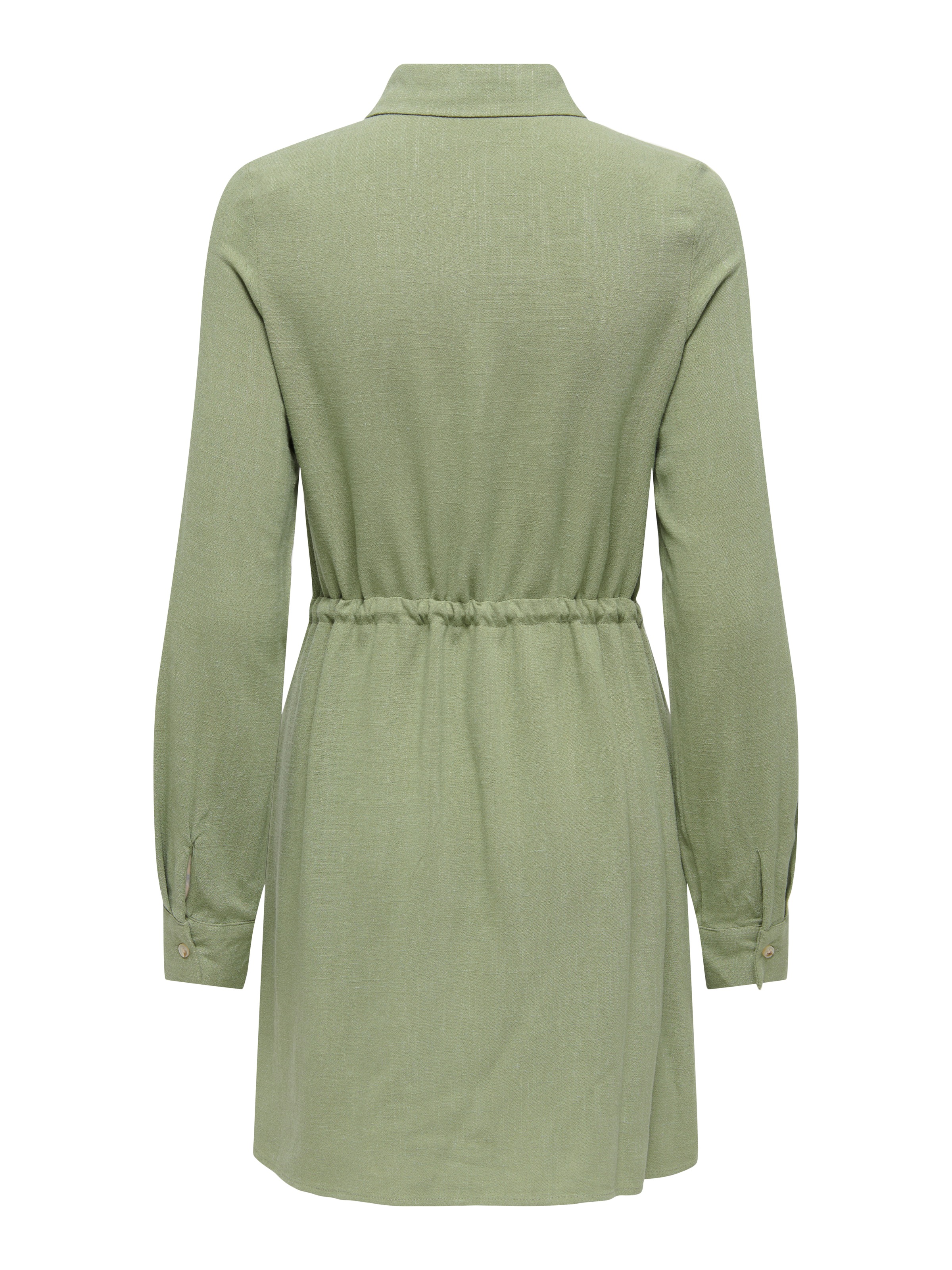 ONLY Blusenkleid "ONLSIESTA L/S LINEN BL SHIRT DRESS PNT" Viskosemischung, günstig online kaufen