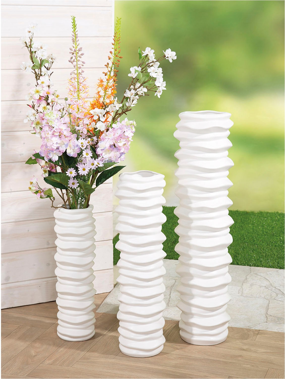 Casablanca by Gilde Bodenvase "Bodenvase "Rillo"" günstig online kaufen