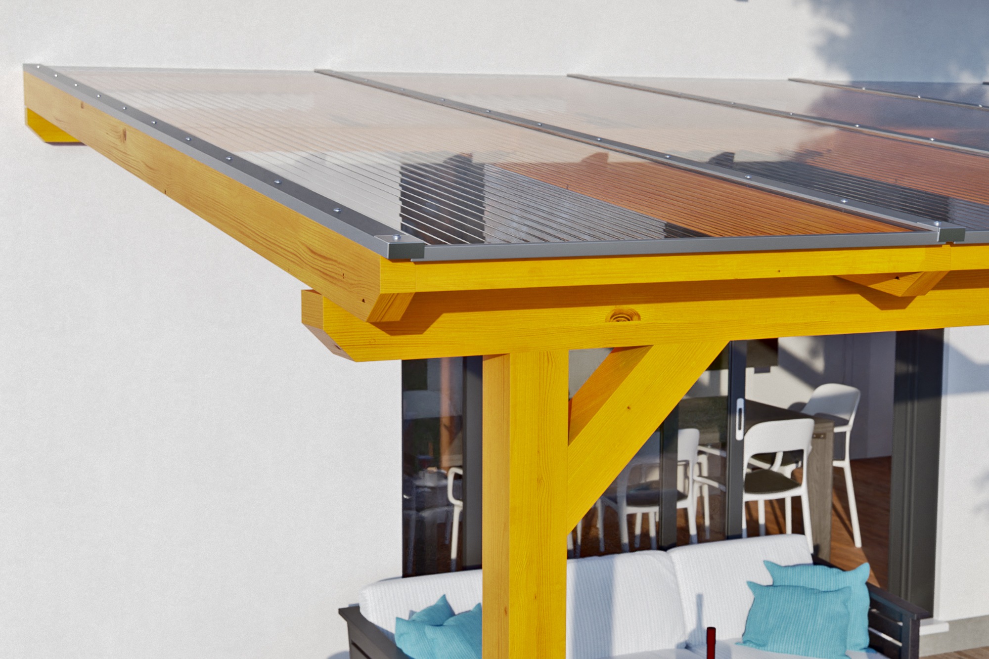 Skanholz Terrassendach »Bormio«
