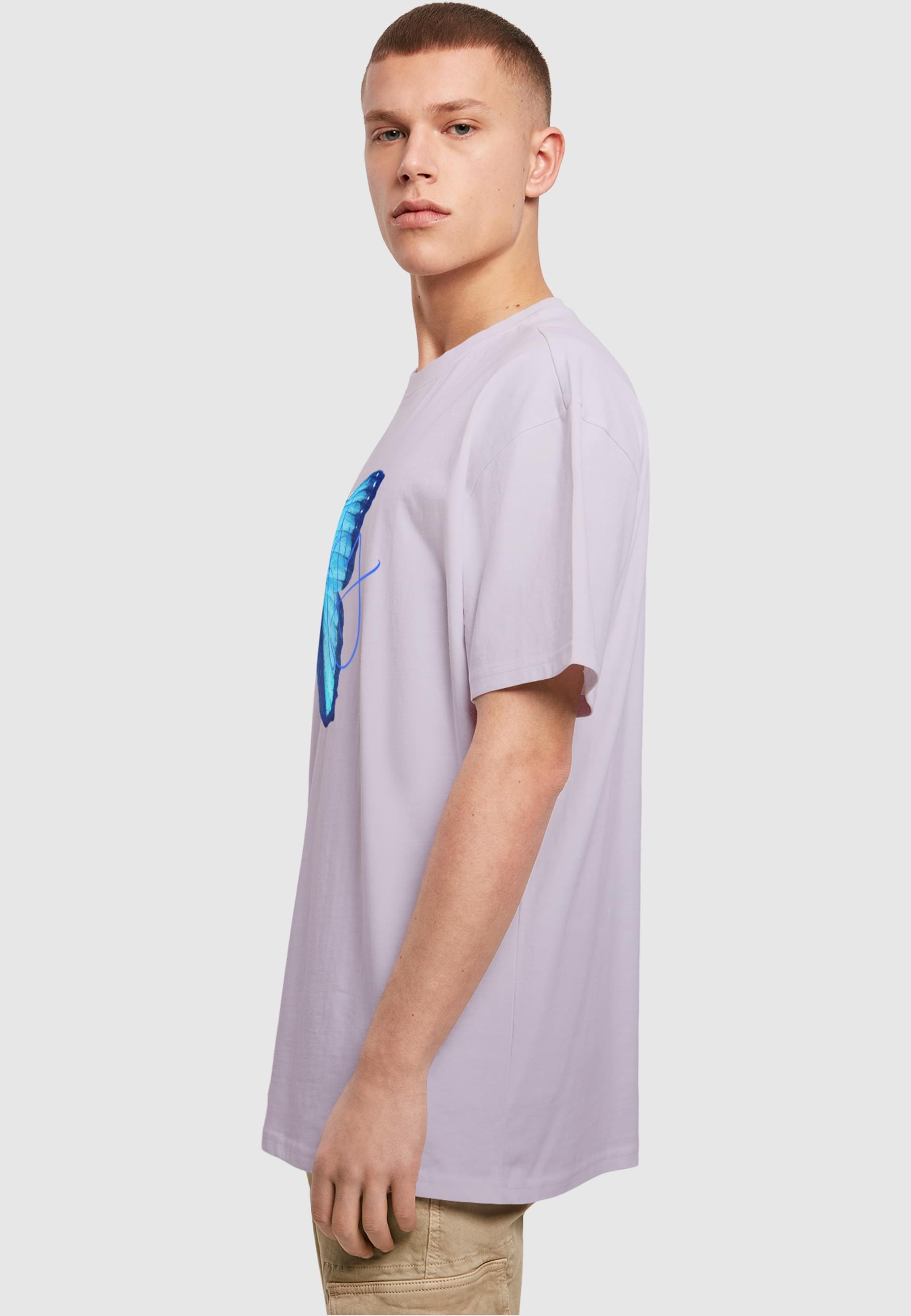 Merchcode T-Shirt »Merchcode Herren Butterfly Blue Heavy Oversized Tee«, (1 tlg.)