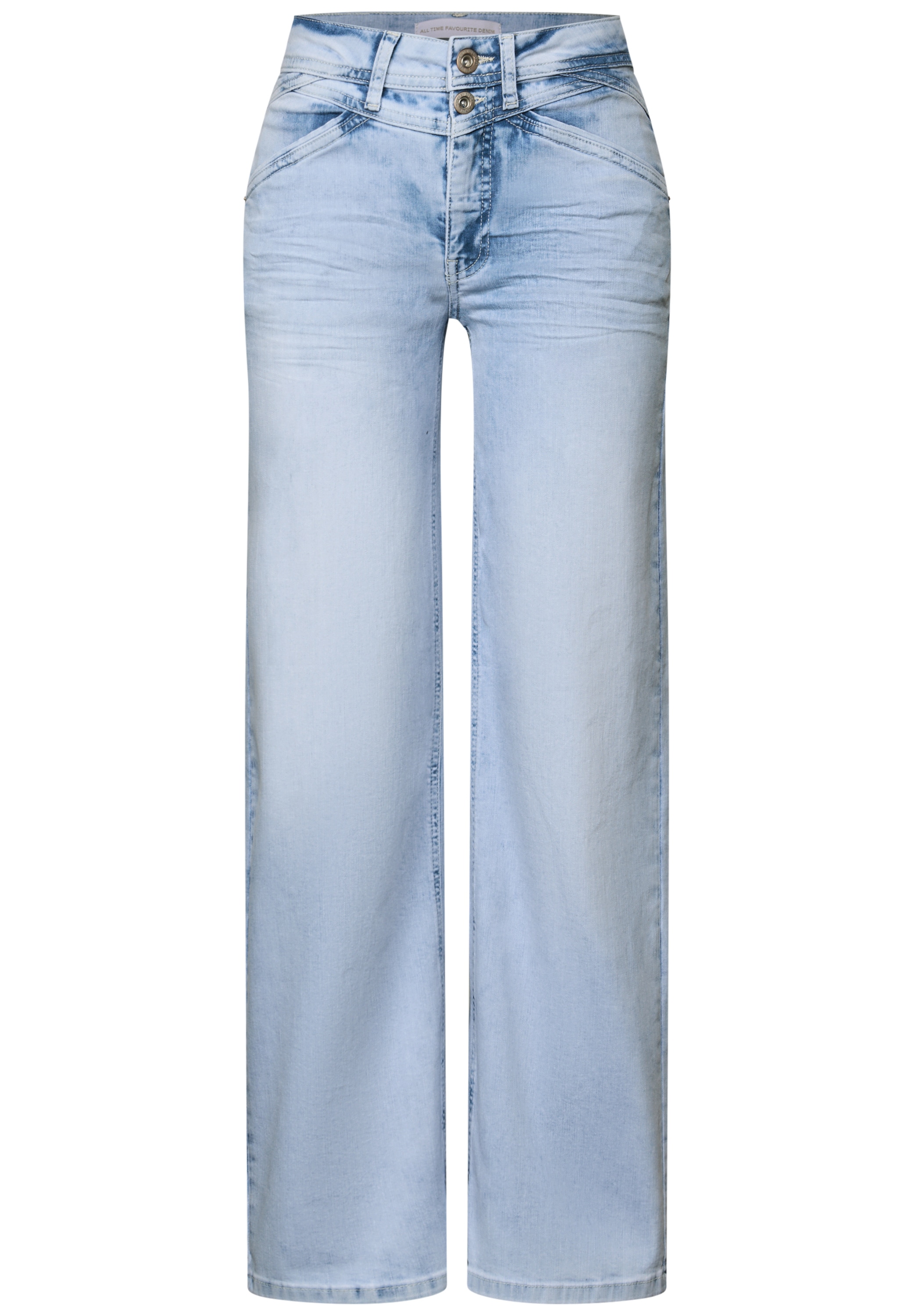 STREET ONE Loose-fit-Jeans, High Waist