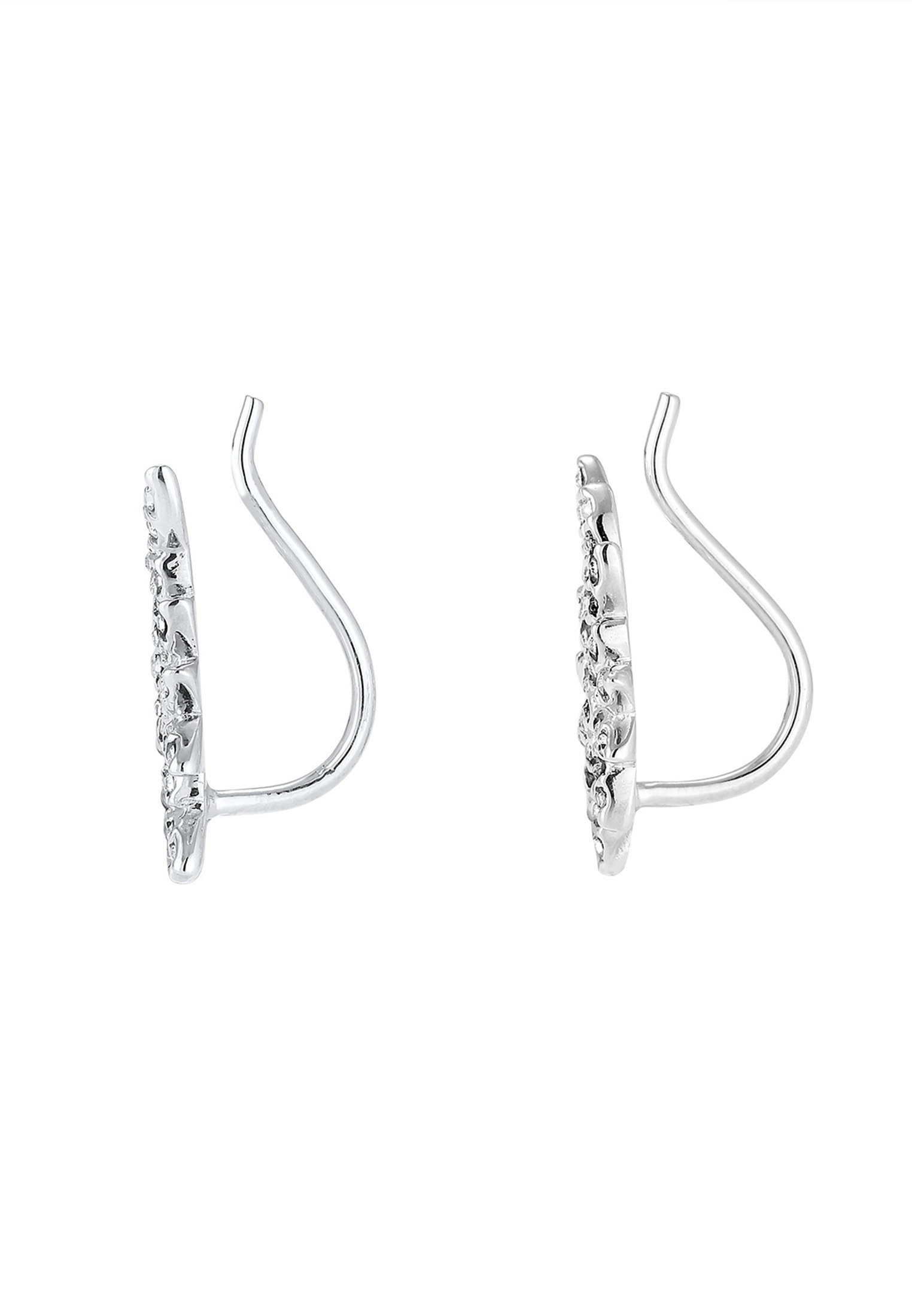 Elli Premium Paar Ohrstecker »Earcuff Kristalle 925 Silber«