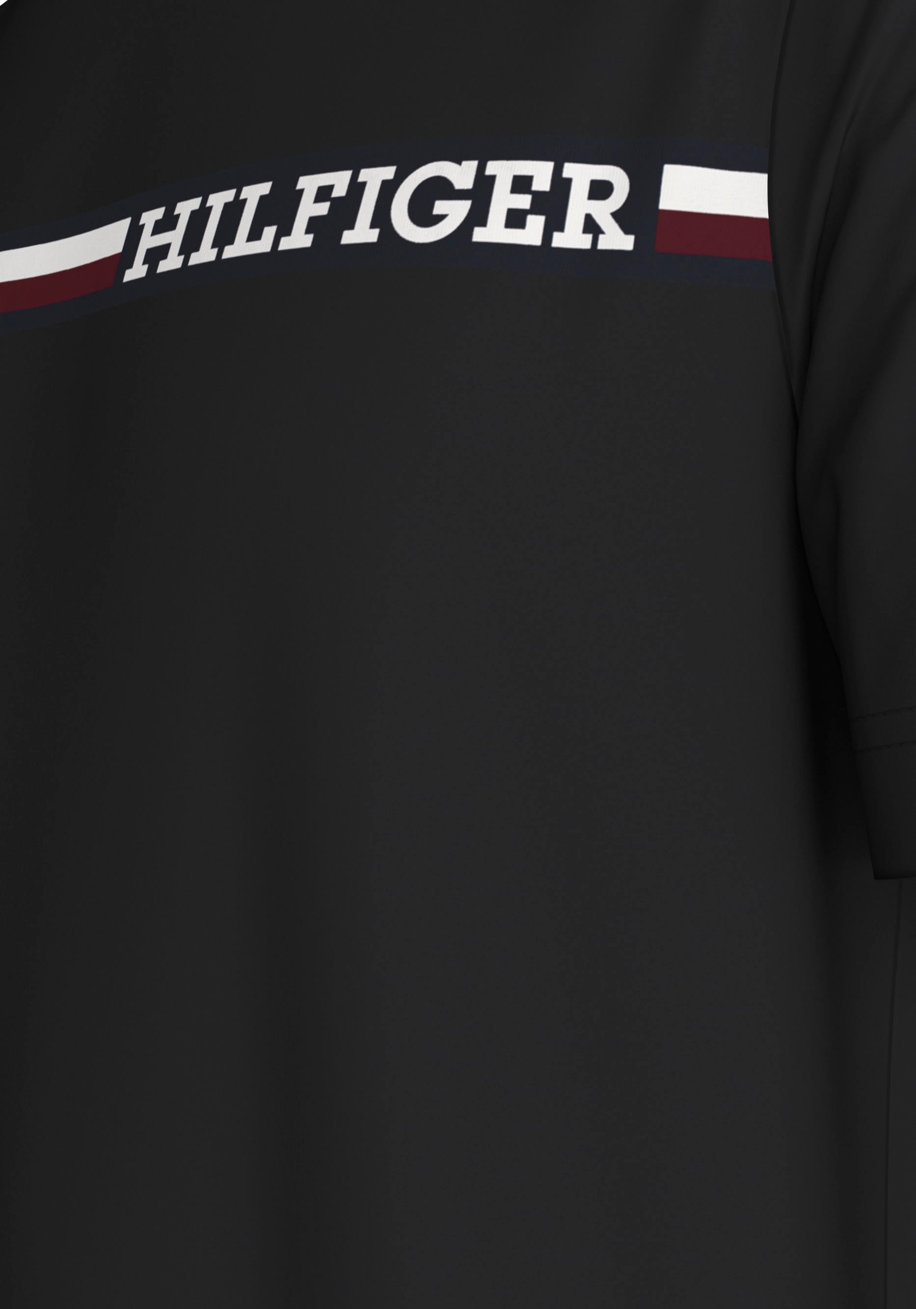 Tommy Hilfiger Big & Tall T-Shirt »BT-CHEST STRIPE TEE-B«, Große Größen mit Logostickerei