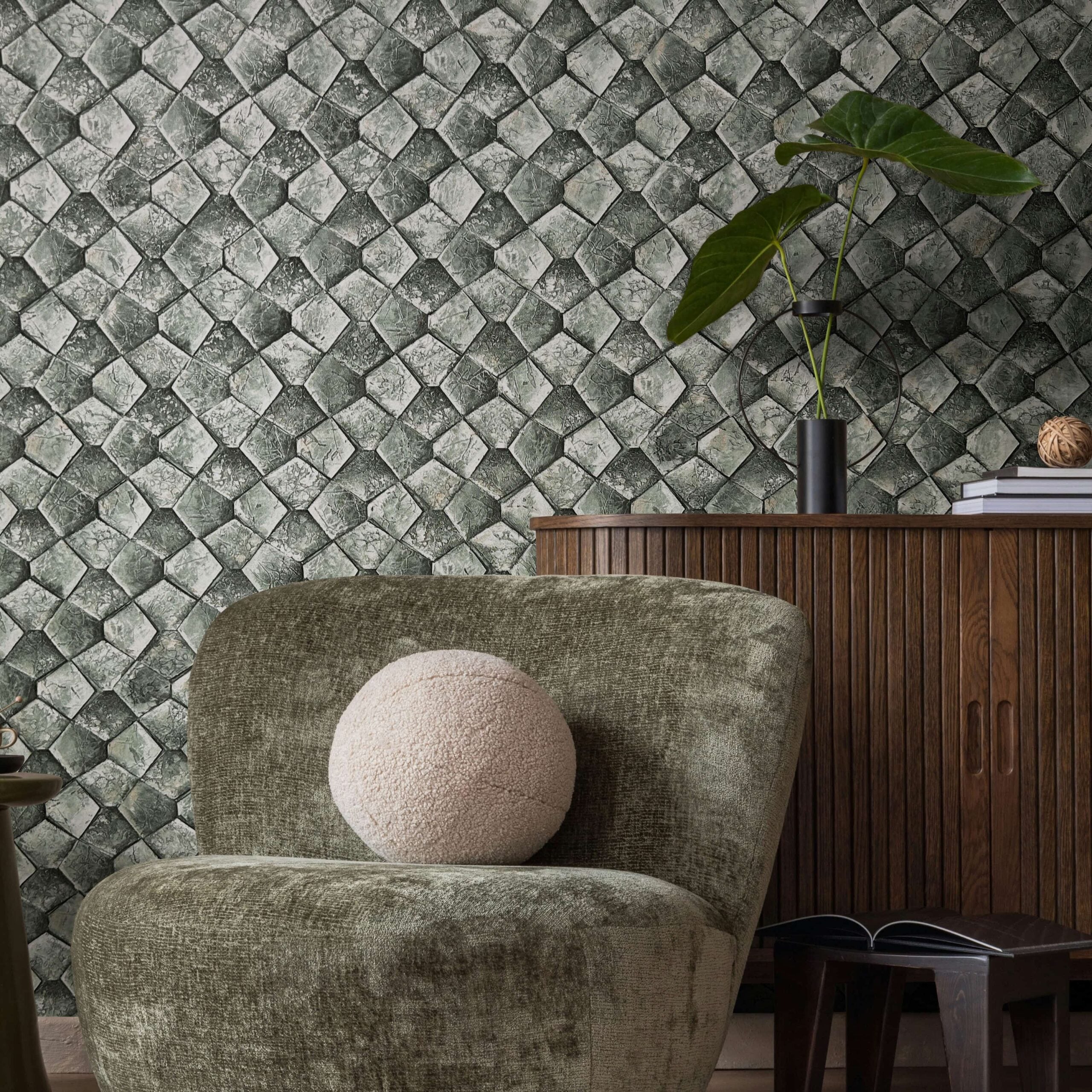 Marburg Vliestapete "Tapete Pentagraphic Wallpaper" 3D-Optik moderne Vliestapete für Wohnzimmer Schlafzimmer Küche