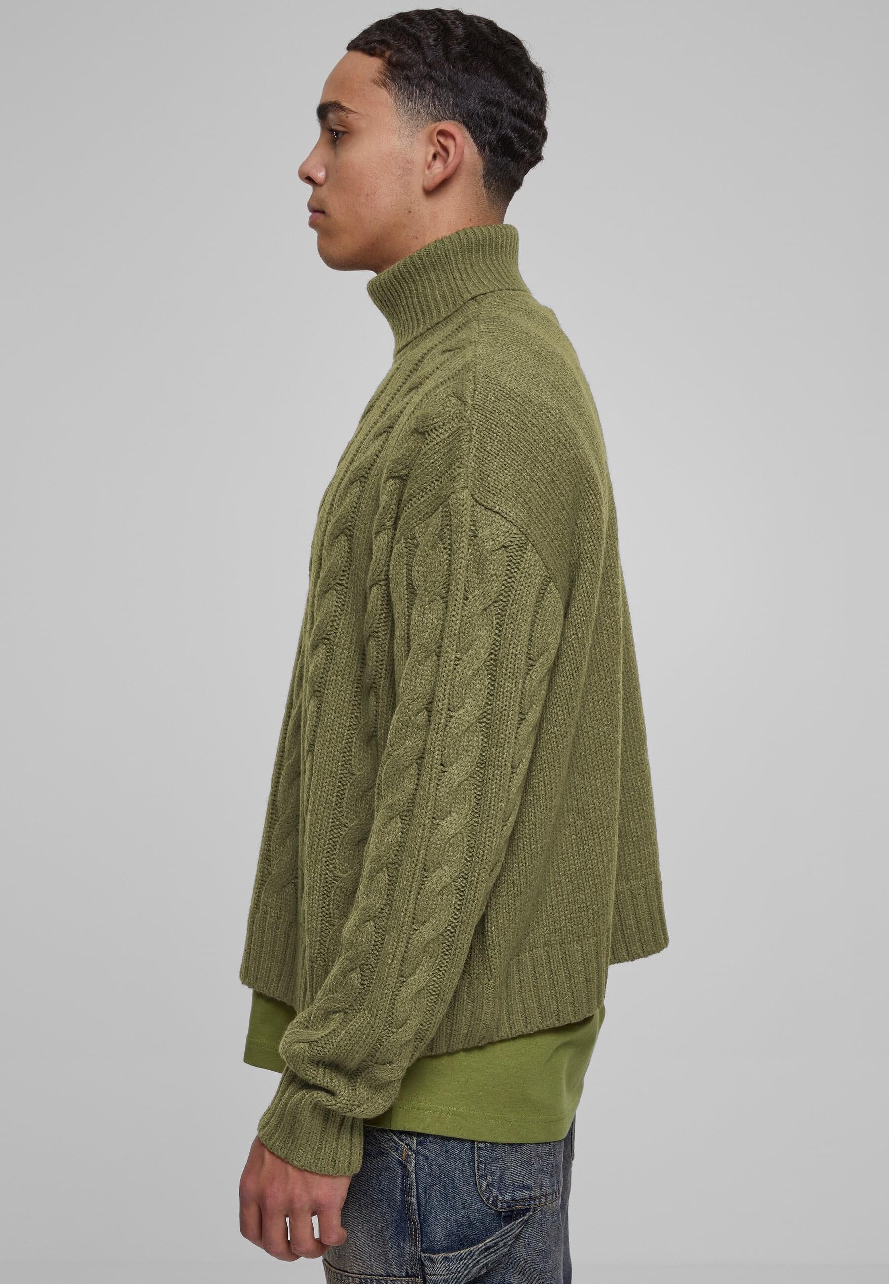 URBAN CLASSICS Rundhalspullover »Urban Classics Herren Boxy Roll Neck Sweater«, (1 tlg.)