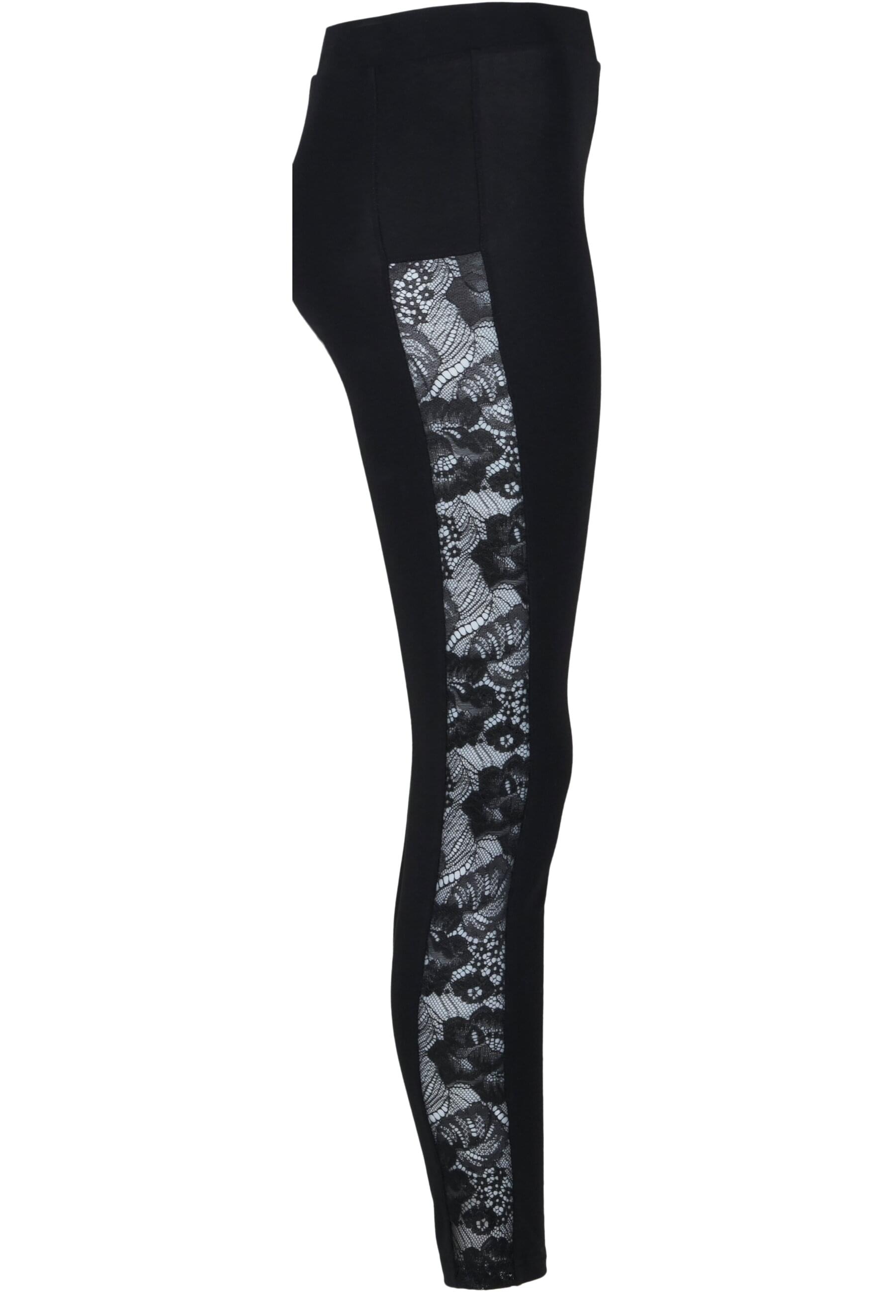 URBAN CLASSICS Leggings »Urban Classics Damen Ladies Lace Striped Leggings«, (1 tlg.)