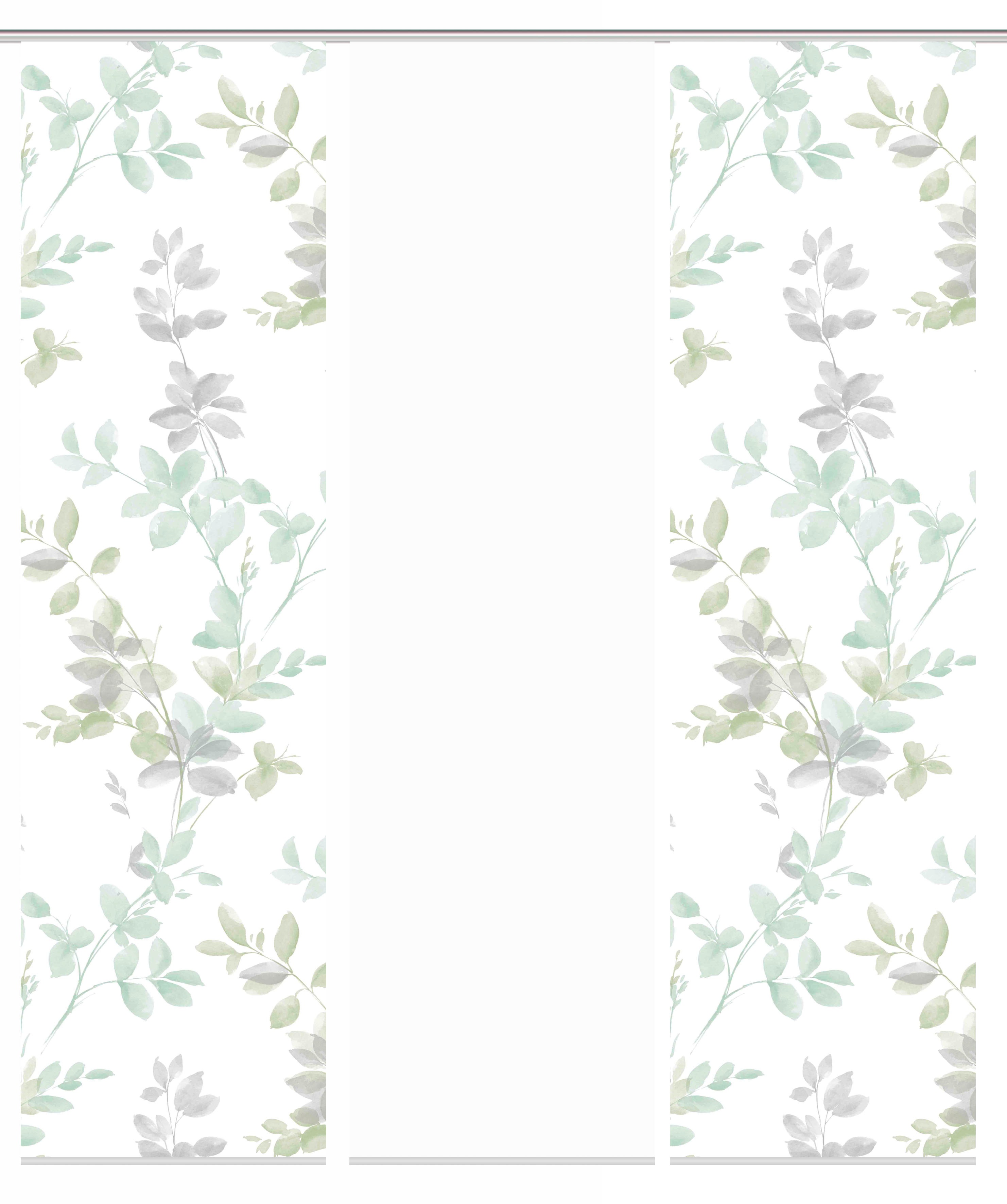 Thumbnail - HOME WOHNIDEEN Schiebegardine "3er SET" Paneelwagen 3 Stk. tlg. Schiebevorhang Digidruck 3er Set AYLA