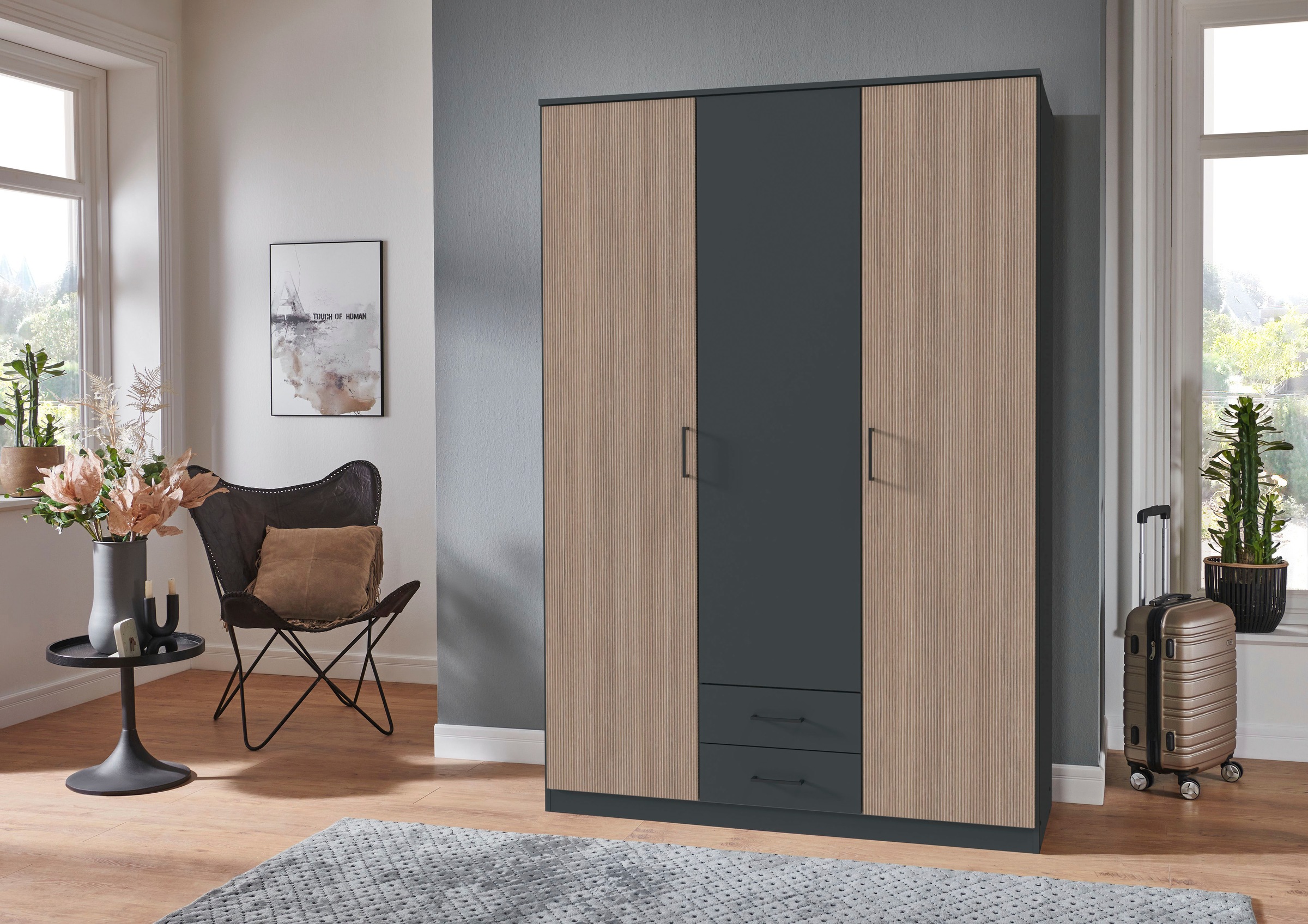 Wimex Kleiderschrank "Fulda, 135 oder 180/58/199cm, 2 Schubladen, Made in G günstig online kaufen