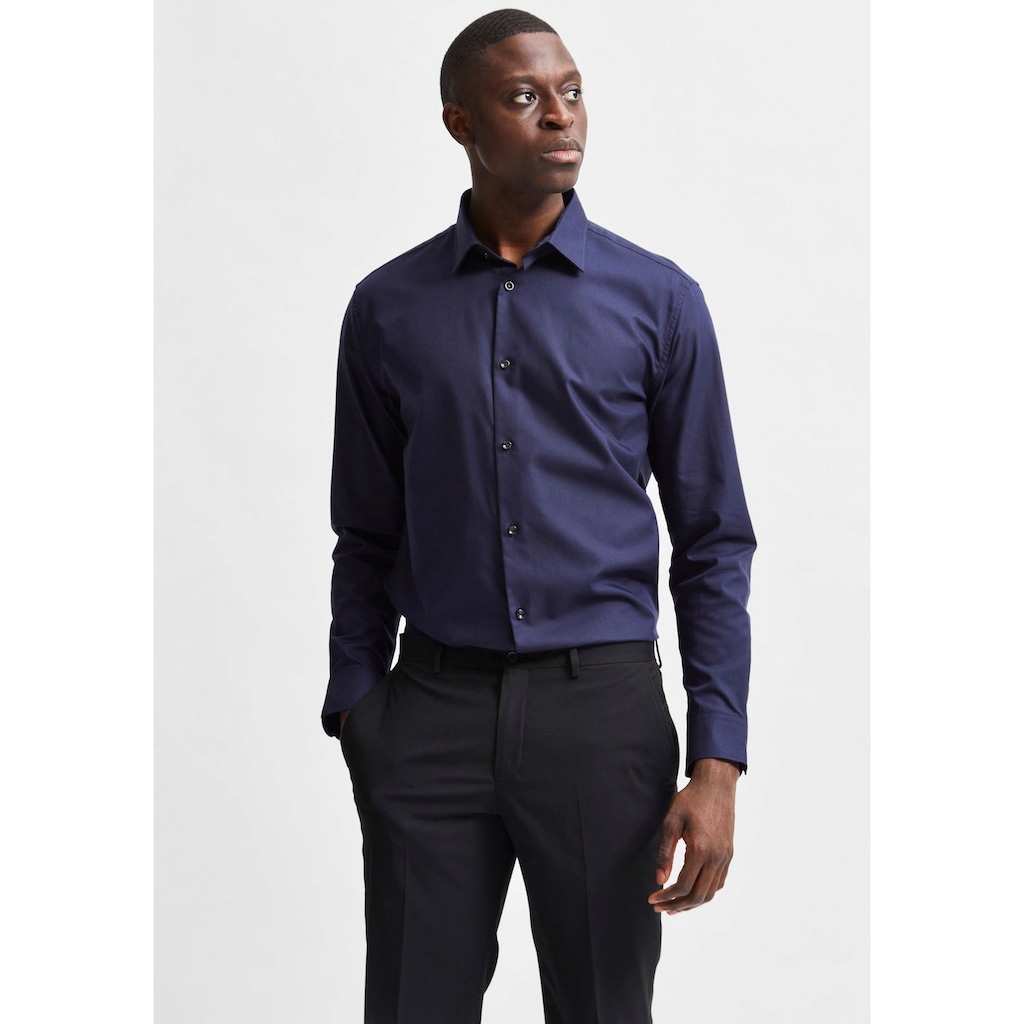 SELECTED HOMME Businesshemd »SLHSLIMETHAN SHIRT«