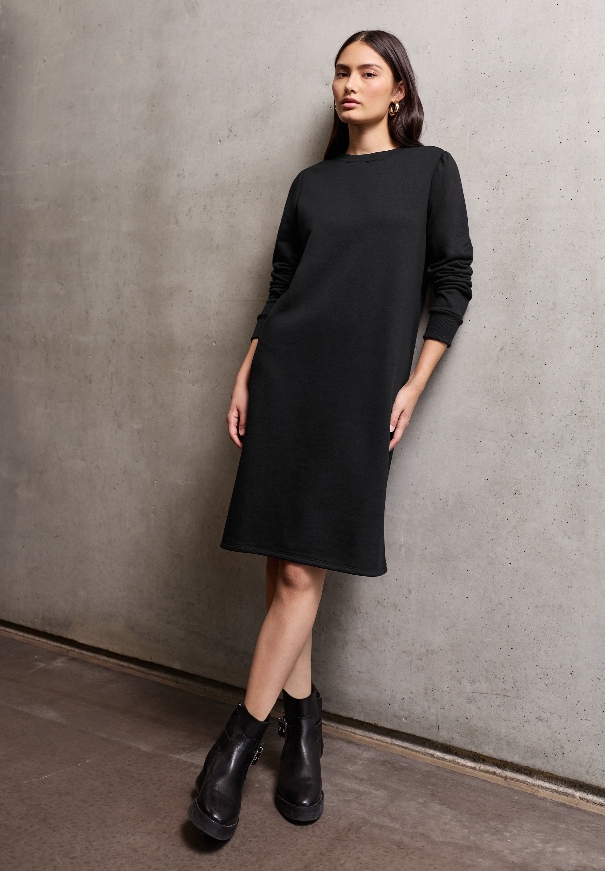 STREET ONE STUDIO Sweatkleid, soft und trageangenehm günstig online kaufen