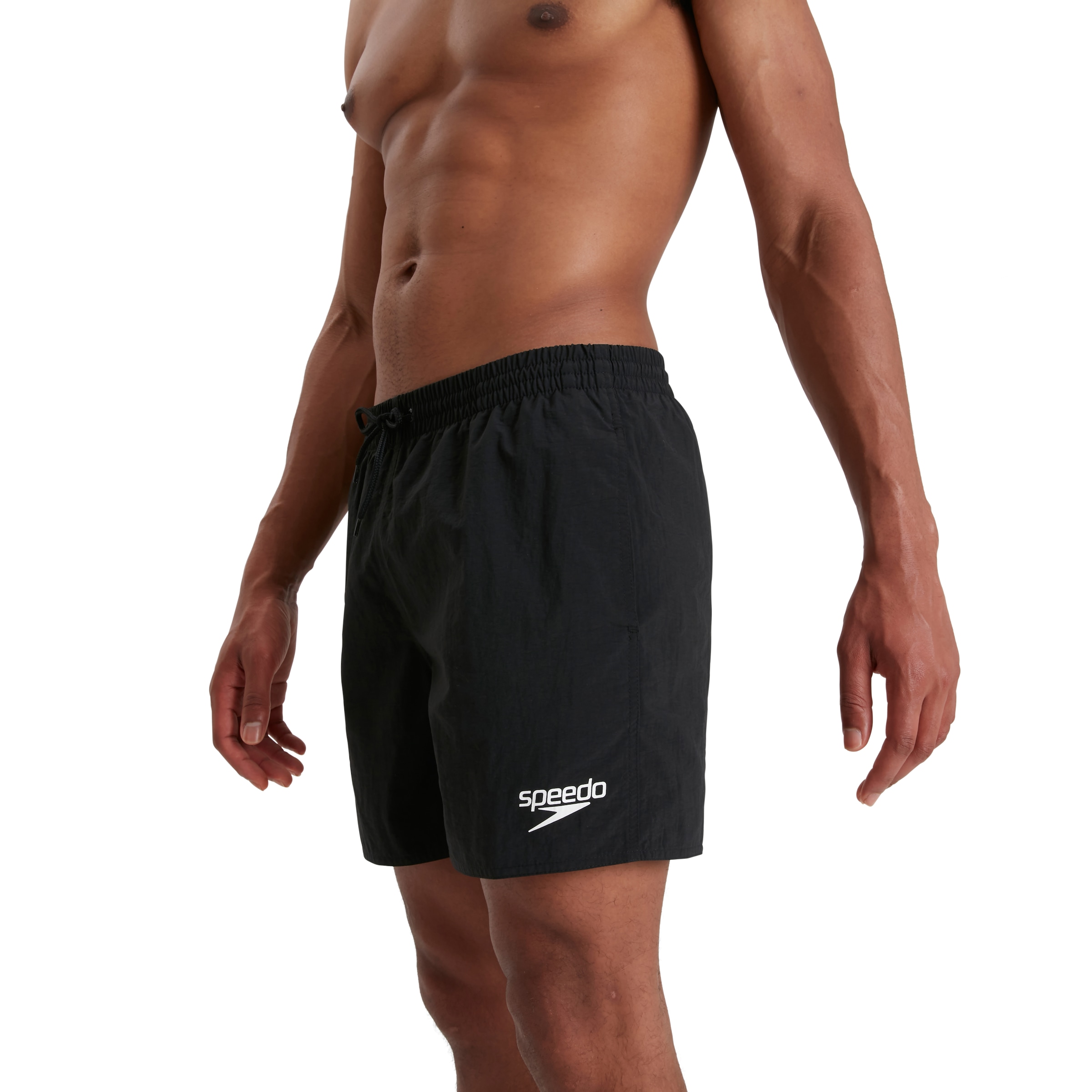 "Badeshorts SPEEDO ""Mens Essential 16"" Watershort"", Herren, Gr. L (52), N-Gr, schwarz, Obermaterial: 100% Polyamid. Futter: 100% Polyester