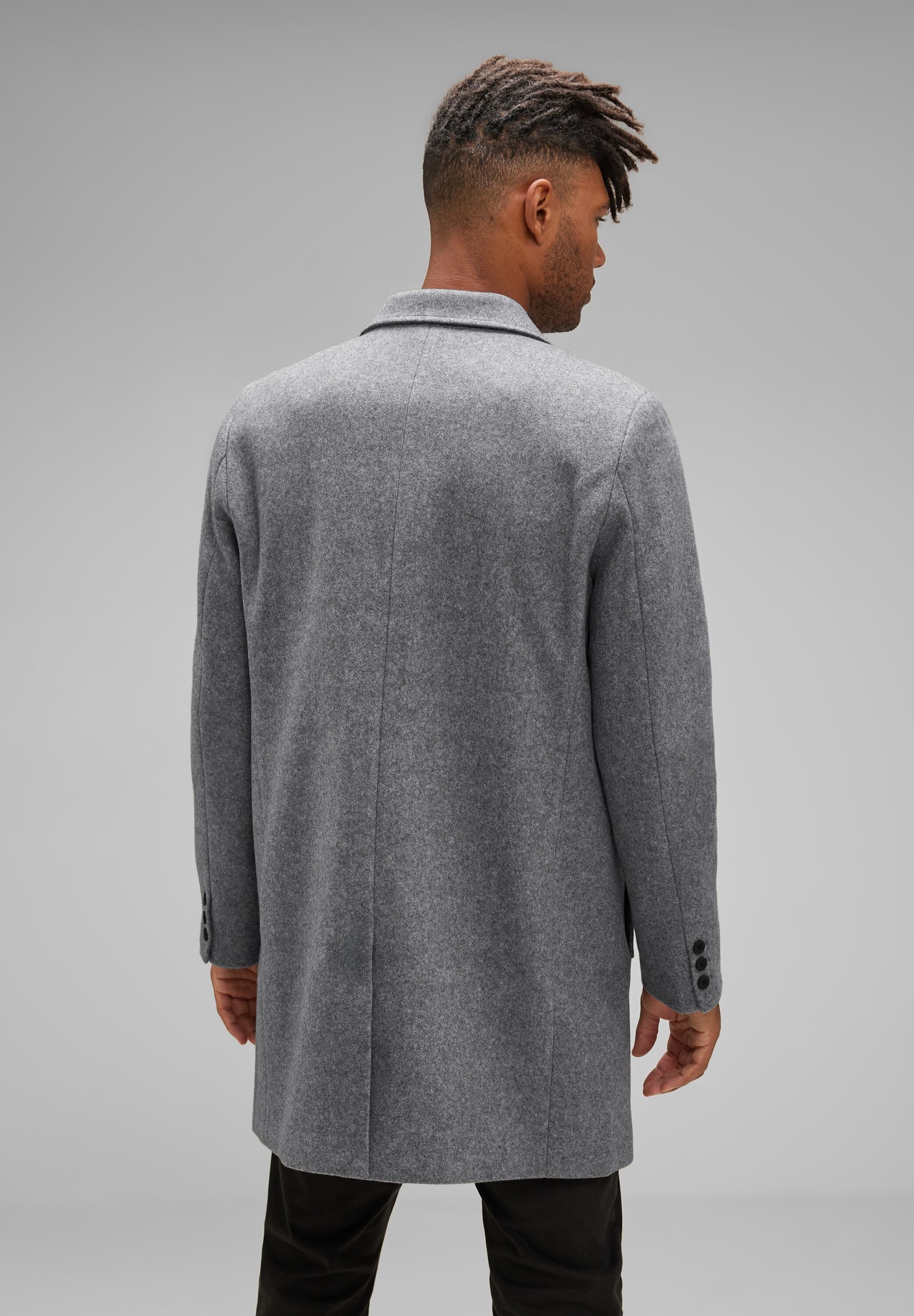 STREET ONE MEN Langjacke, ohne Kapuze, in Unifarbe