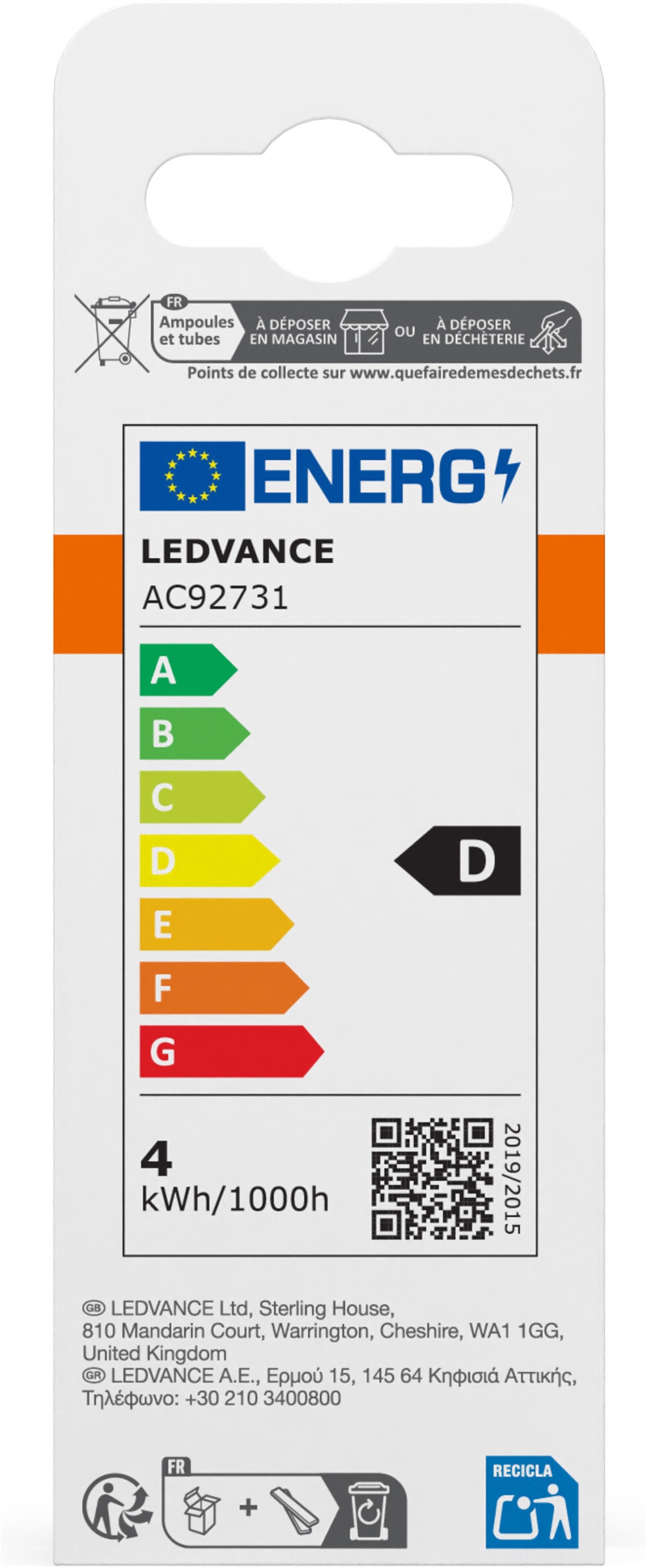 Osram LED-Leuchtmittel »LED Retrofit CLASSIC Kerzenform« E14 1 Stk. Warmweiß