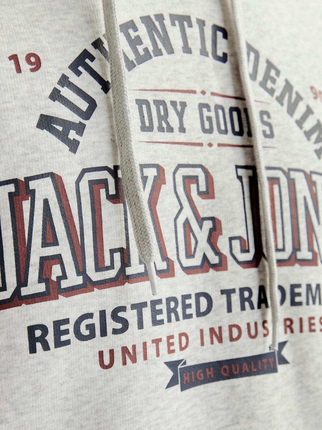 Jack & Jones Kapuzensweatshirt »JJELOGO SWEAT HOOD 2 COL 24/25 NOOS«, mit Logo Print