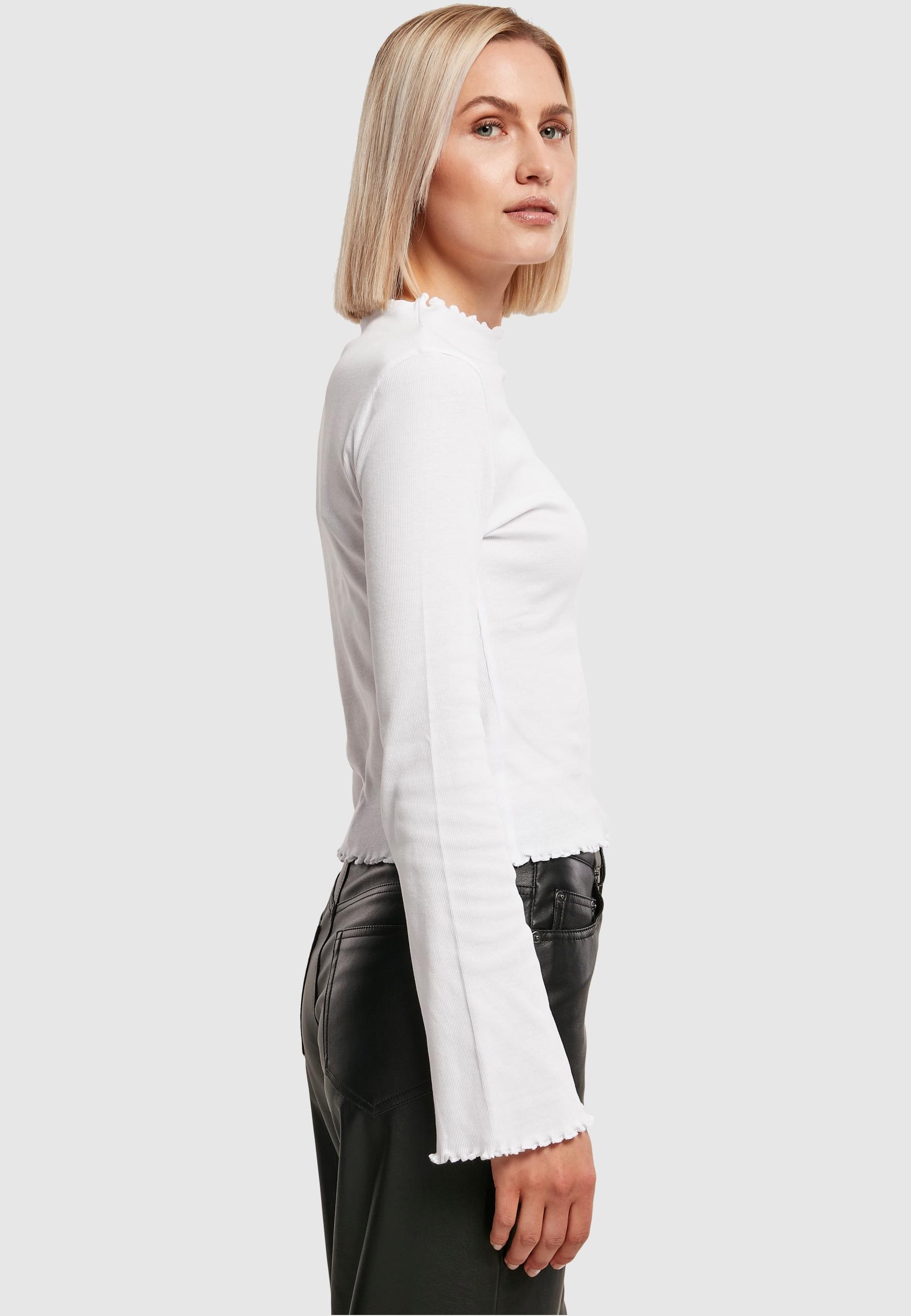 URBAN CLASSICS Langarmshirt »Urban Classics Damen Ladies Rib Turtelneck Longsleeve«, (1 tlg.)