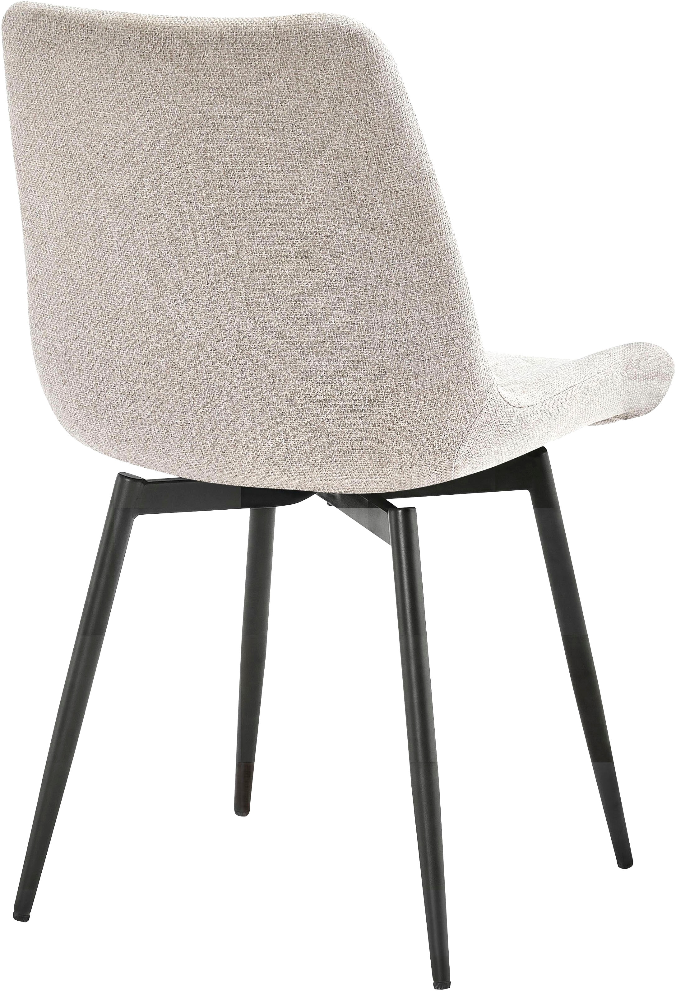 OTTO home Esszimmerstuhl »Juniper, 2er-Set« () 2 Stk.Stuhl aus Webstoff mit moderner Rautensteppung und 360° Drehfunktion