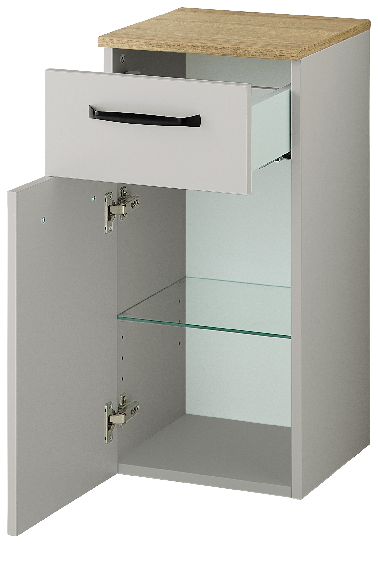 Saphir Unterschrank »Quickset 500, Badschrank 32,4 cm, 1 Tür und 1 Schublade« Badezimmerschrank, 1 Einlegeboden