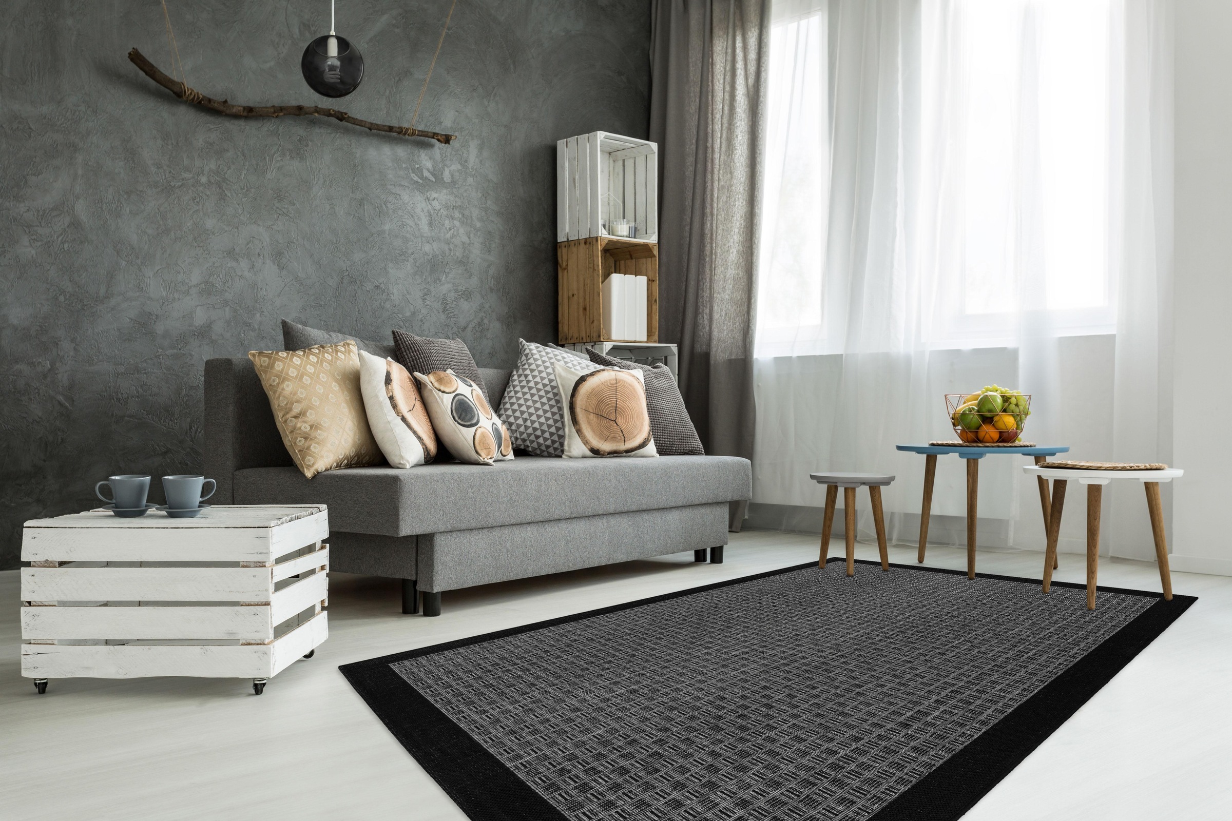 LALEE Teppich »Sunset 608«, rechteckig, 5 mm Höhe, In- und Outdoor geeignet, Wohnzimmer
