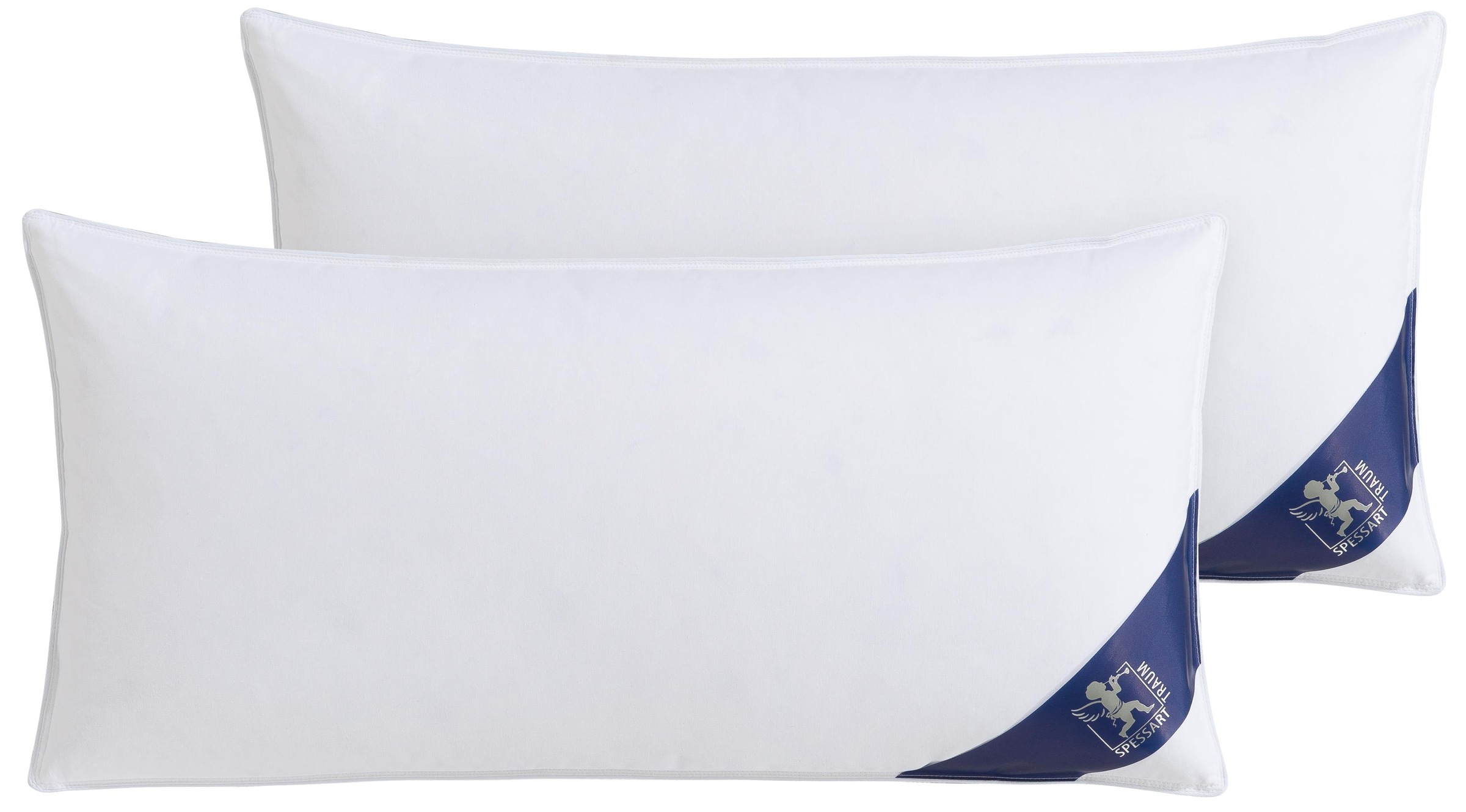 SPESSARTTRAUM Gänsefederkopfkissen »Premium«, Füllung: 85% Gänsefedern, 15% Gänsedaunen, (2 St.), hergestellt in Deutschland, allergikerfreundlich,…