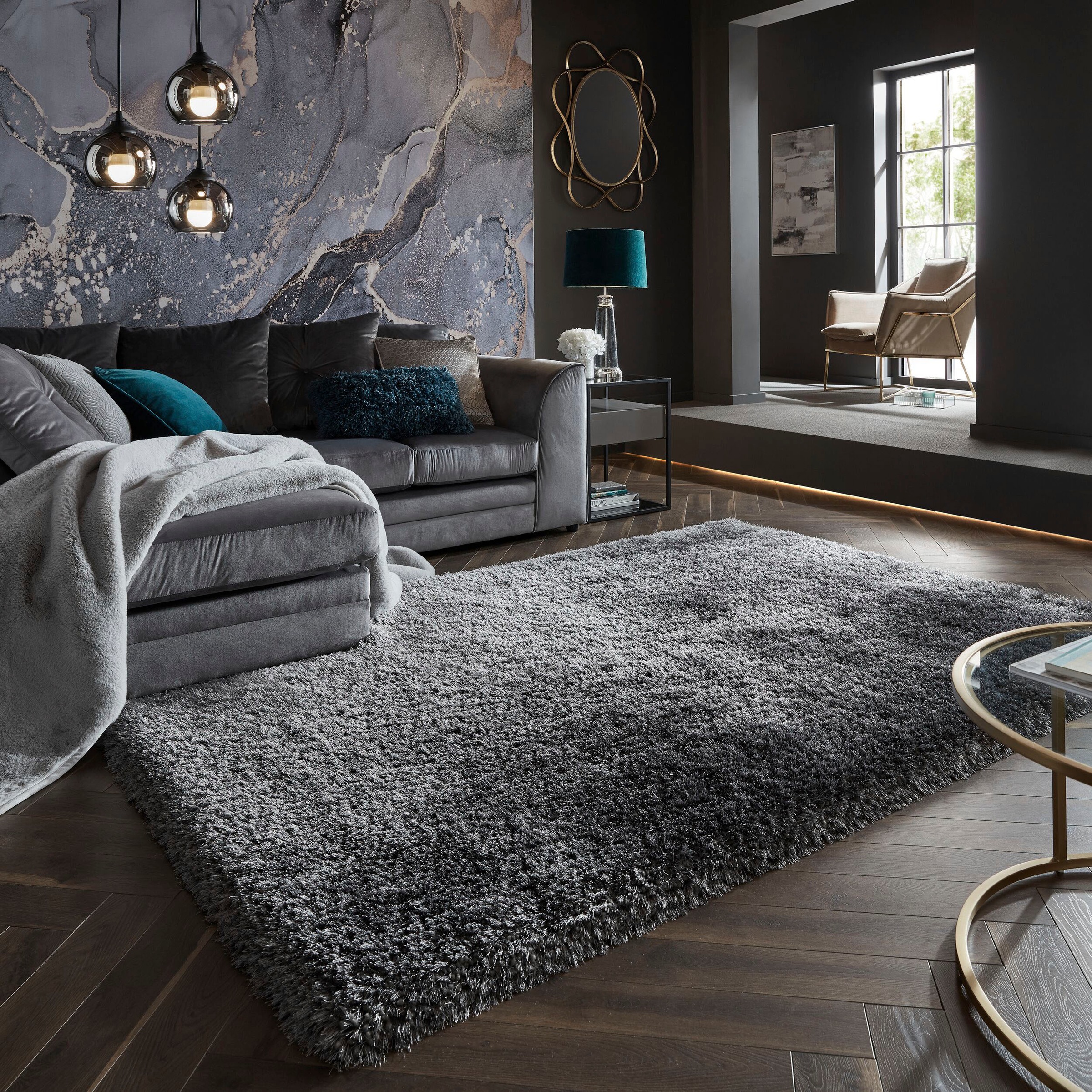 FLAIR RUGS Hochflor-Teppich »Pearl«, rechteckig, 70 mm Höhe