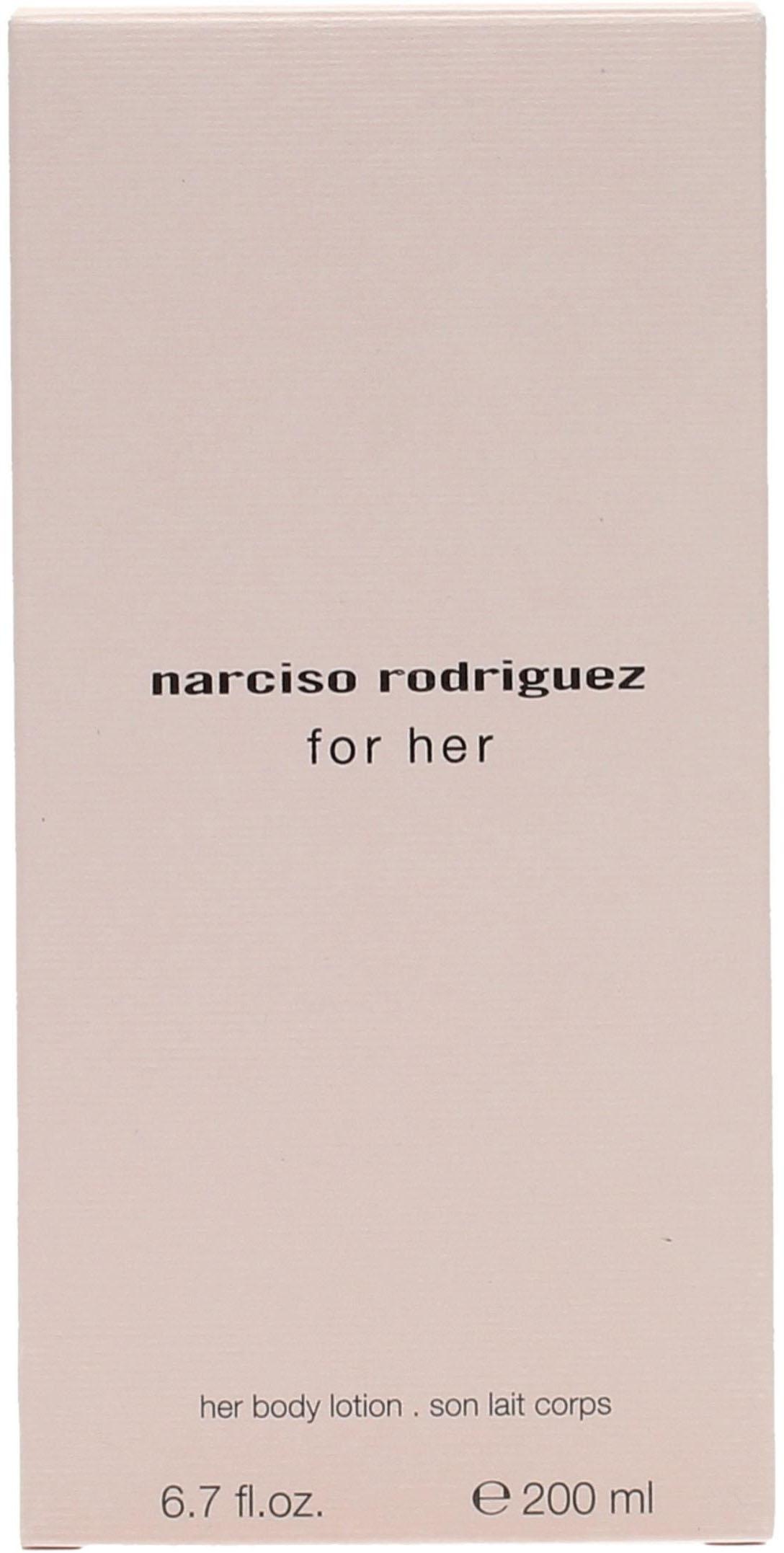 narciso rodriguez Bodylotion »For Her«, Blumiger Damenduft, für alle Hauttypen, feuchtigkeitsspendend.