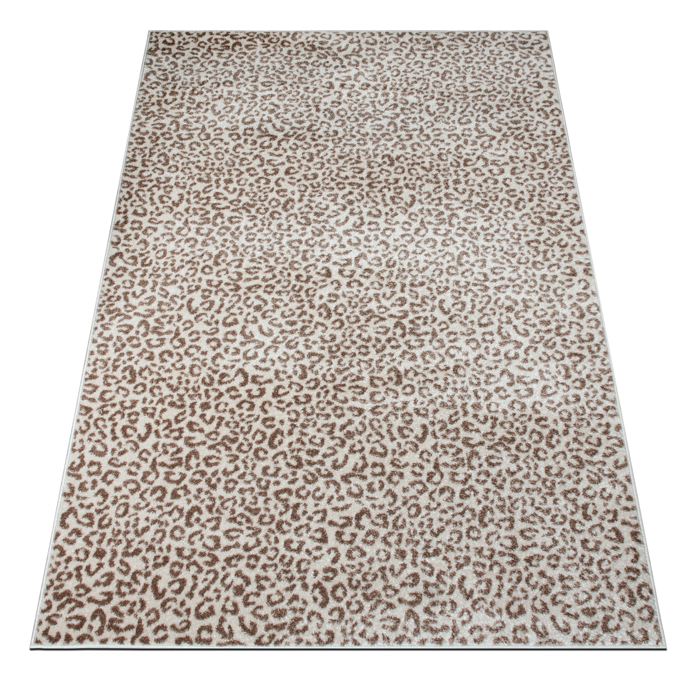 OTTO home Teppich »Fynna, Leoparden-Muster, Animalprint« rechteckig 9 mm Höhe besonders weicher Flor, Wohnzimmer, Schlafzimmer, Esszimmer, Leo