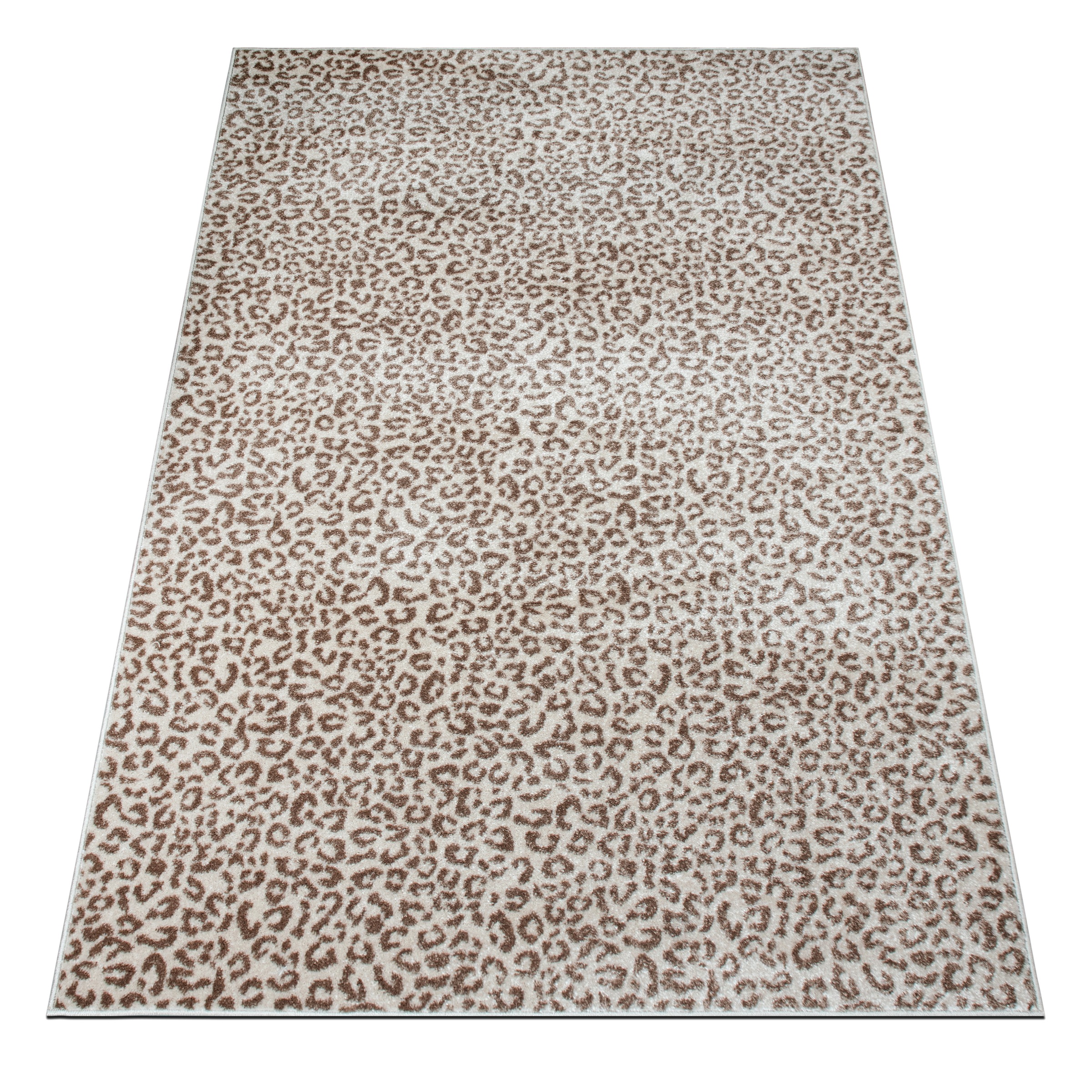 Teppich OTTO HOME "Fynna, Leoparden-Muster, Animalprint", creme, B:240cm H:9mm L:320cm, Kunstfaser, Teppiche, Teppich, besonders weicher Flor, Wohnzimmer, Schlafzimmer, Esszimmer, Leo 2
