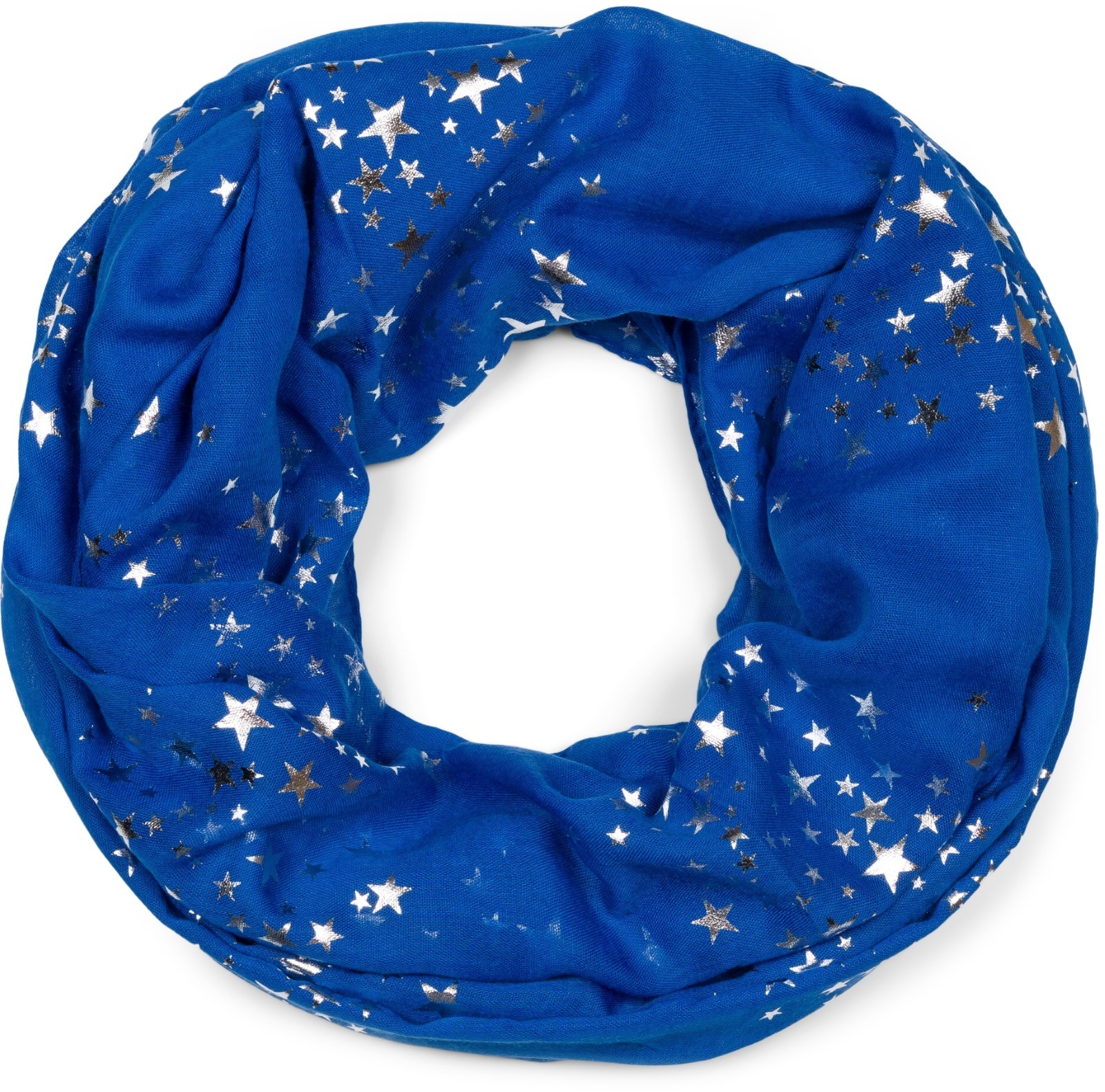 styleBREAKER Loop "Loop Schal mit Metallic Sterne Print" 1 Stk.