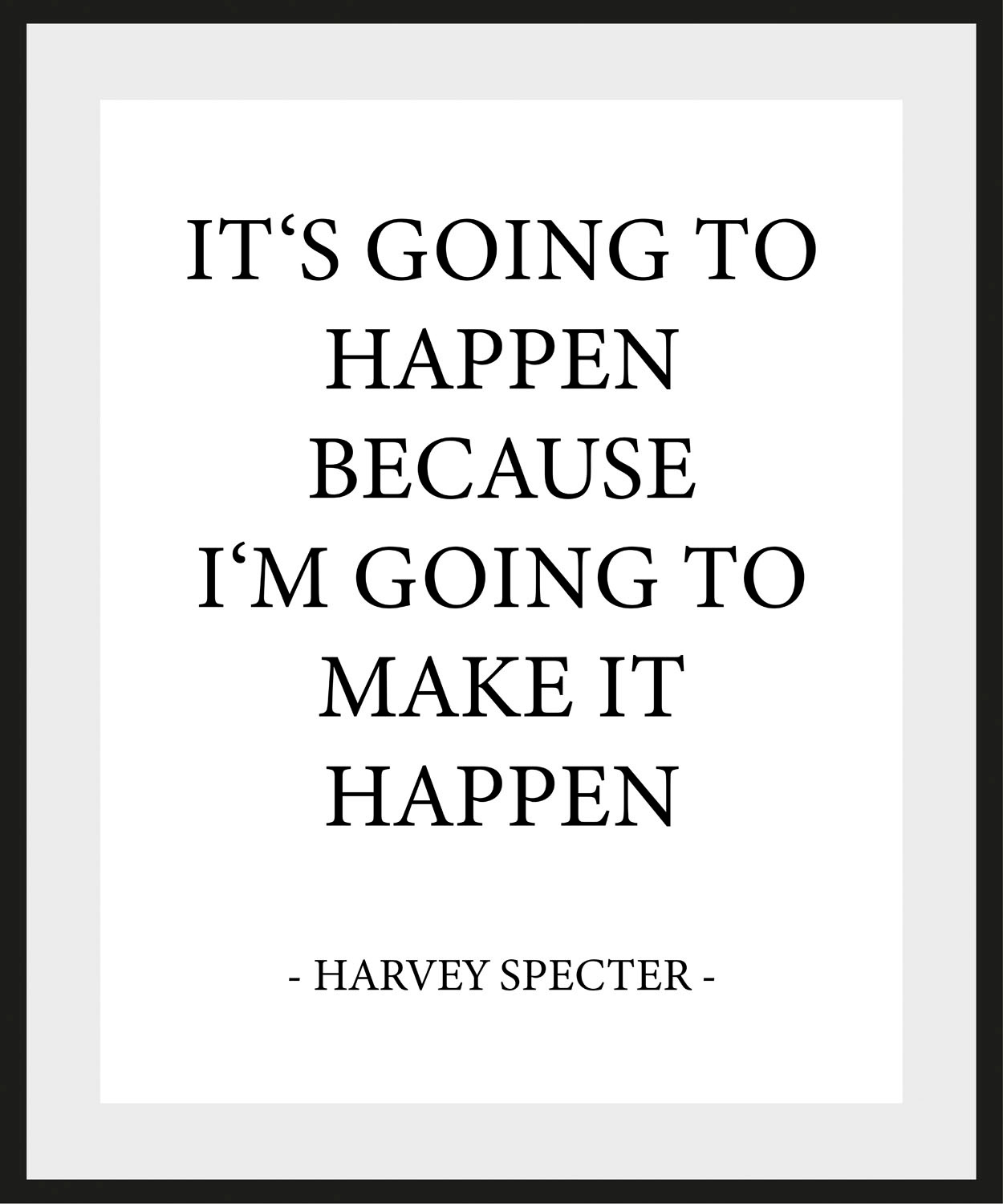 queence Bild "HAPPEN", (1 St.), HD Premium Poster-Druck inkl. Holzrahmen günstig online kaufen