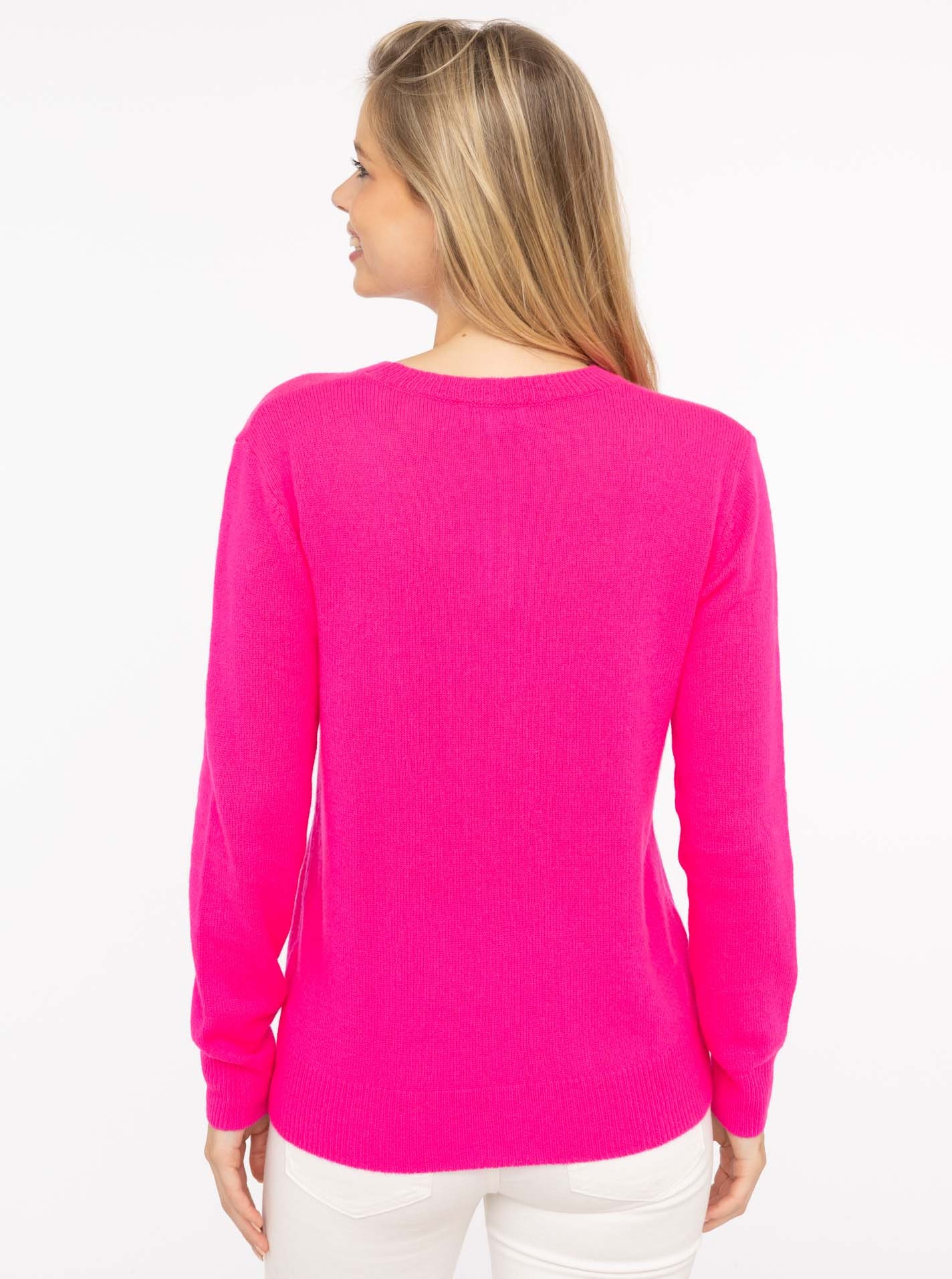 Zwillingsherz Strickpullover »"LOVE" wording«, Rundhals, mit LOVE Aufschrift in Neonfarbe