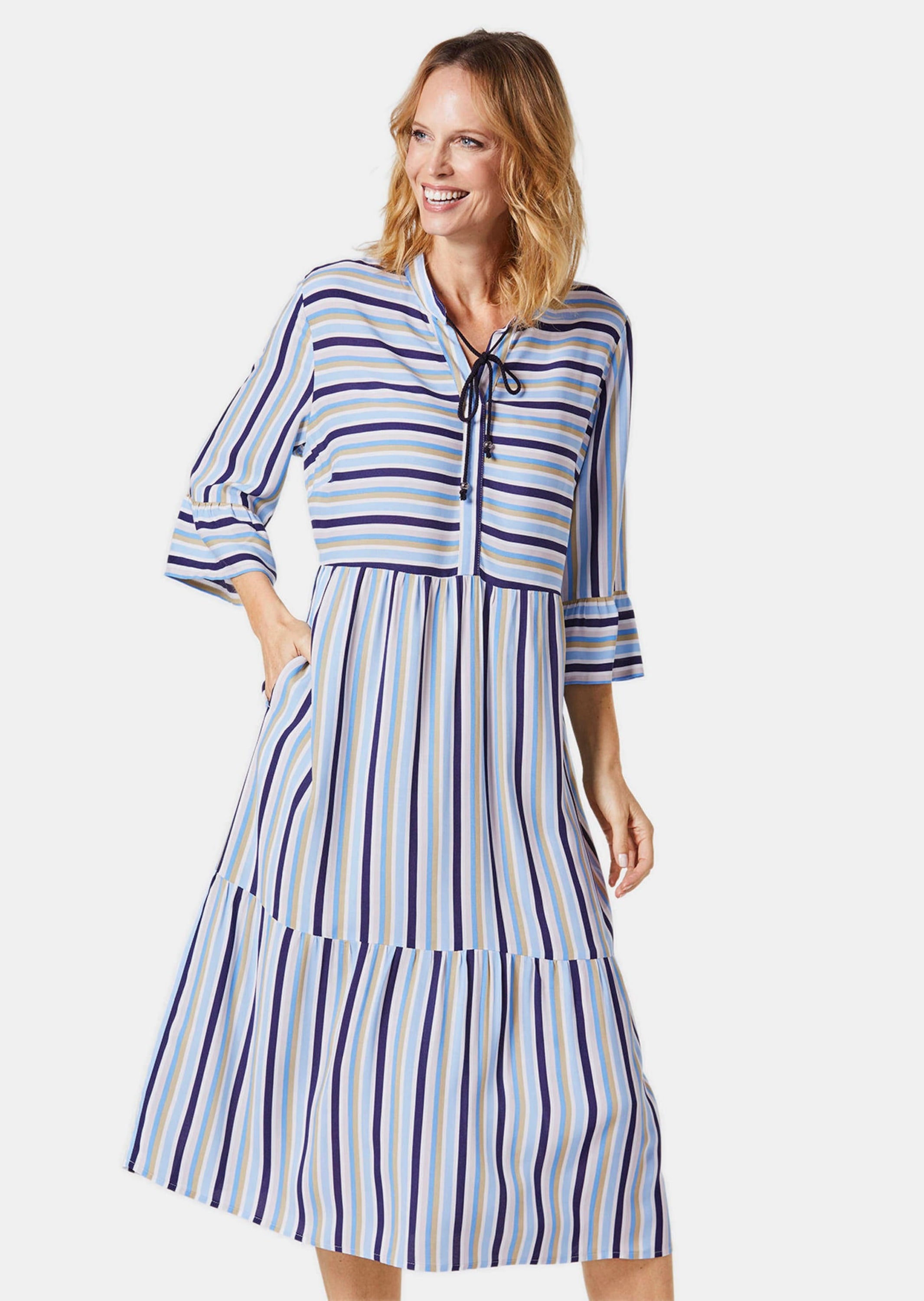 GOLDNER Sommerkleid »Kleid Kleid in weich fallender Qualität«