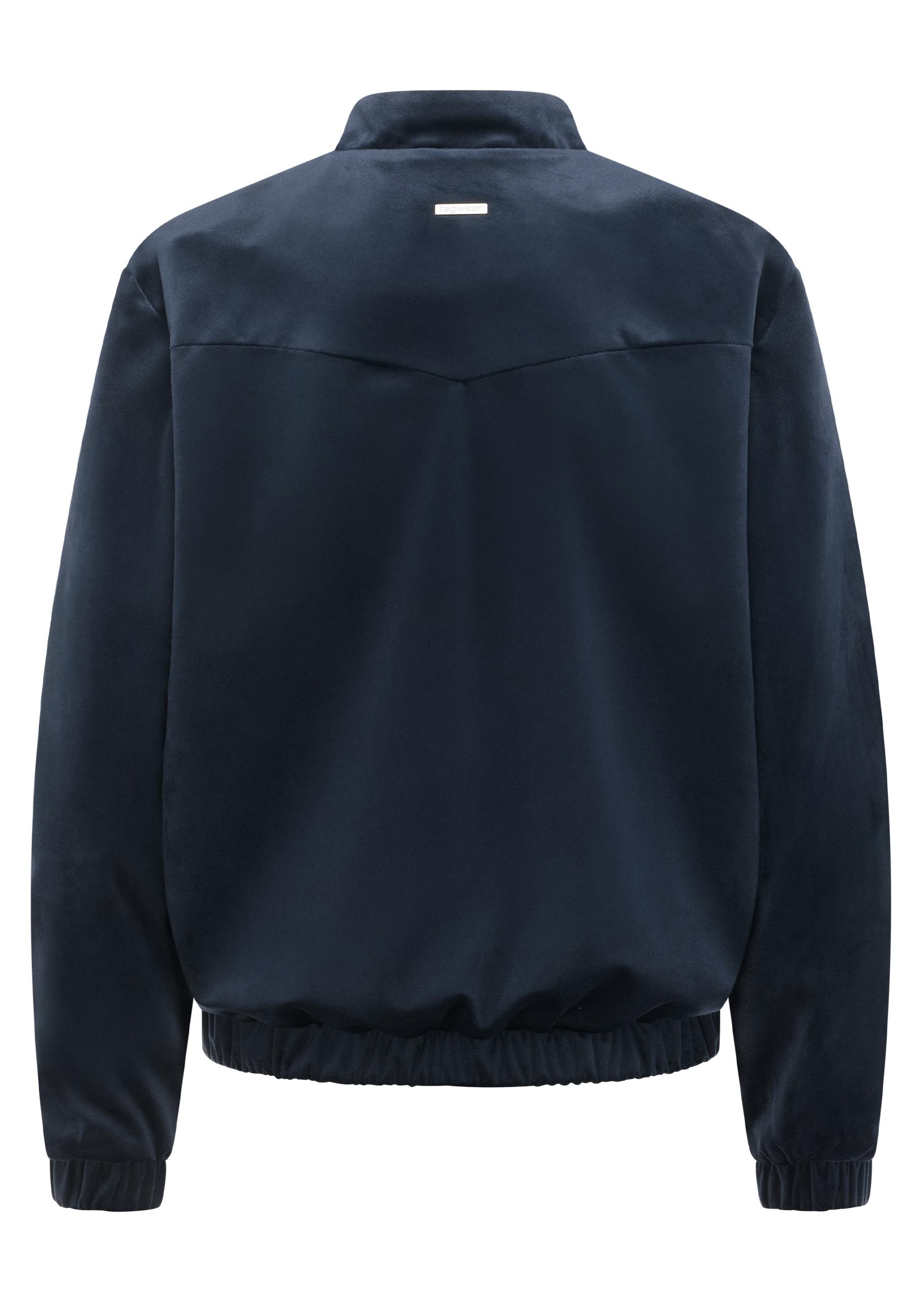 Ragwear Velvetie Bomber Jacket Navy Size L 2