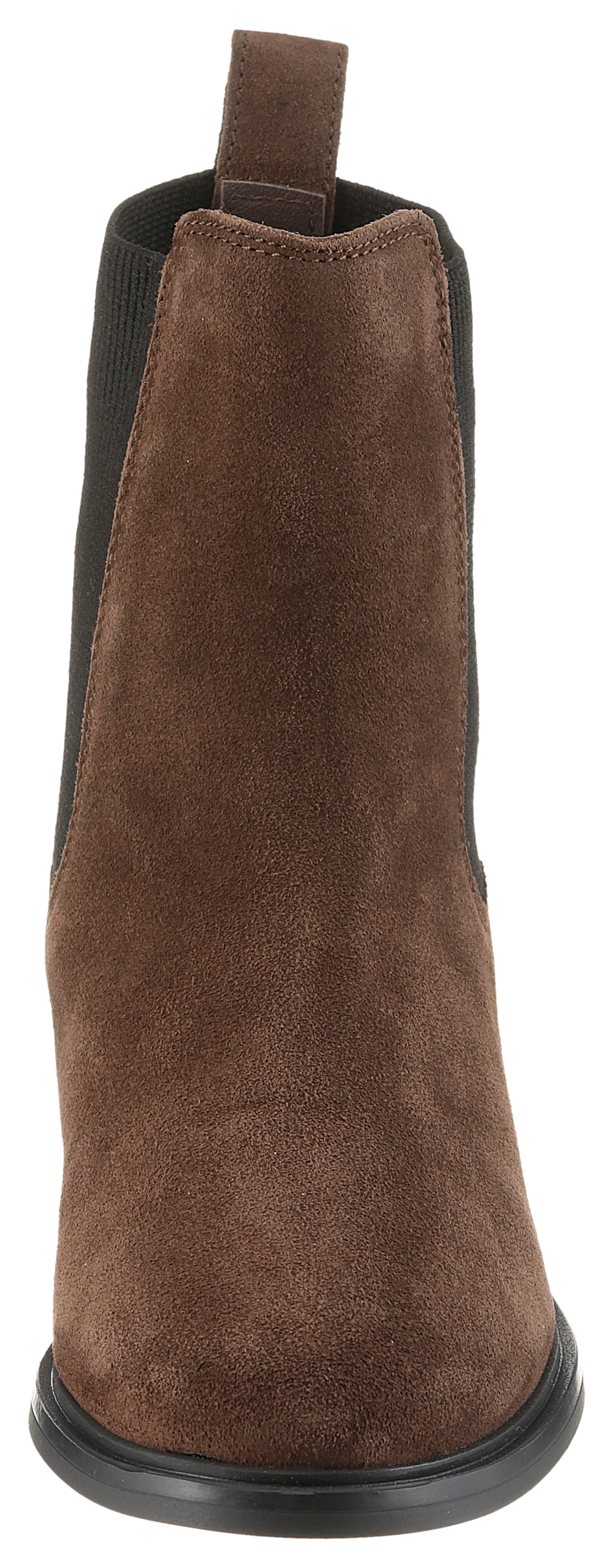 Tommy Hilfiger Chelseaboots »FLAG SUEDE CHELSEA BOOT«, Stiefelette, Businessschuh mit Hardcover-Flagge an der Ferse