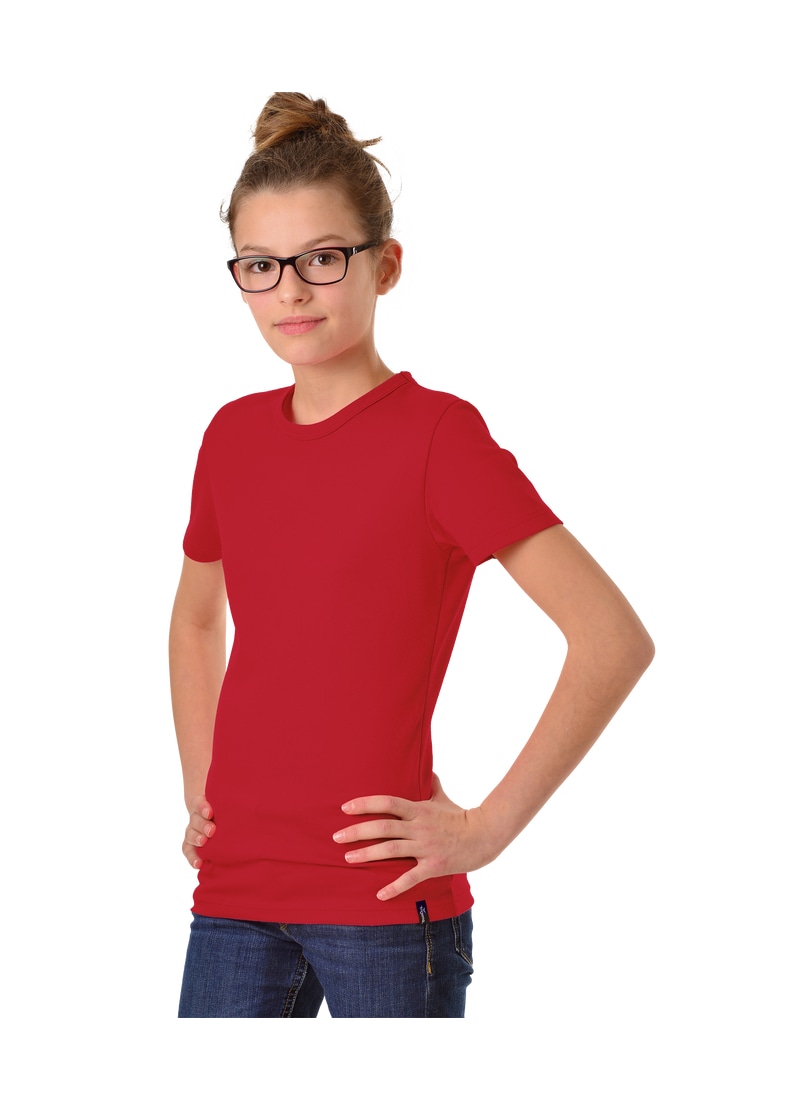 Trigema T-Shirt »TRIGEMA T-Shirt aus Baumwolle/Elastan«, (1 tlg.)