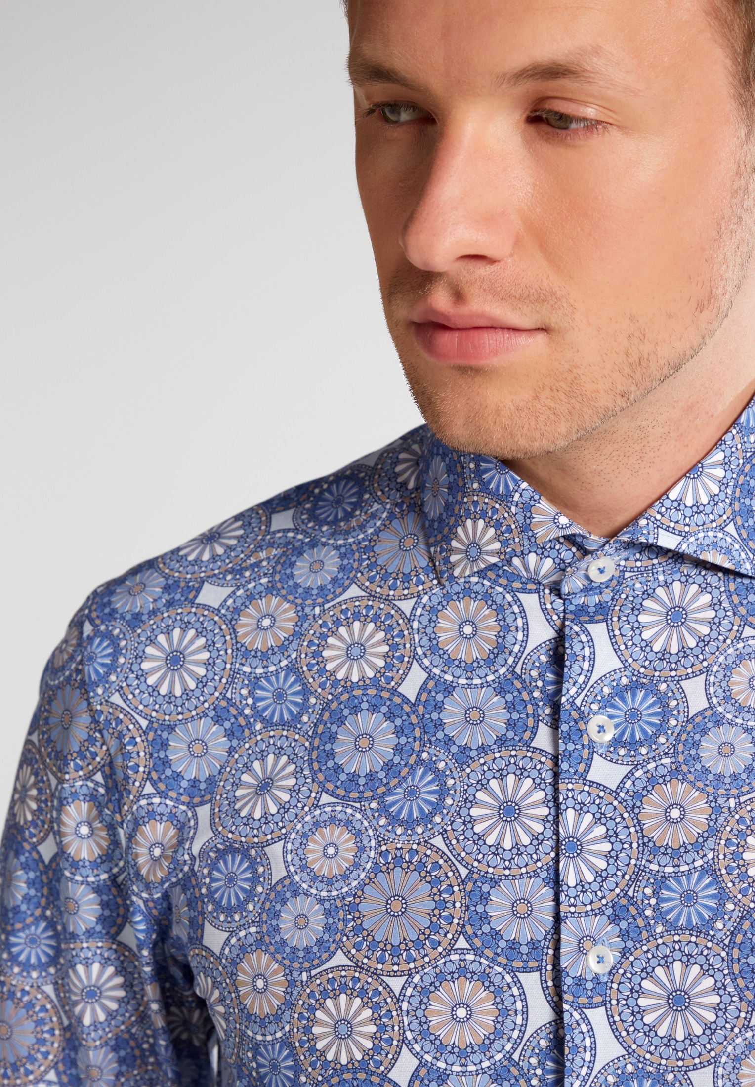 Eterna Langarmhemd »SLIM FIT«, EASY IRON (bügelleicht)