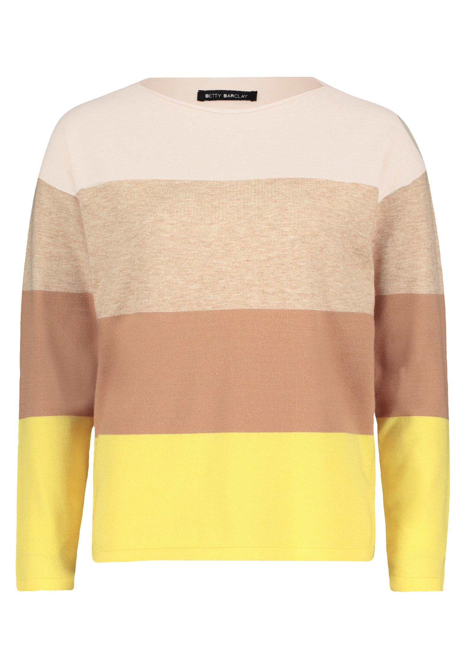 Betty Barclay Strickpullover »Betty Barclay Feinstrickpullover mit Color Blocking«, (1 tlg.), Material