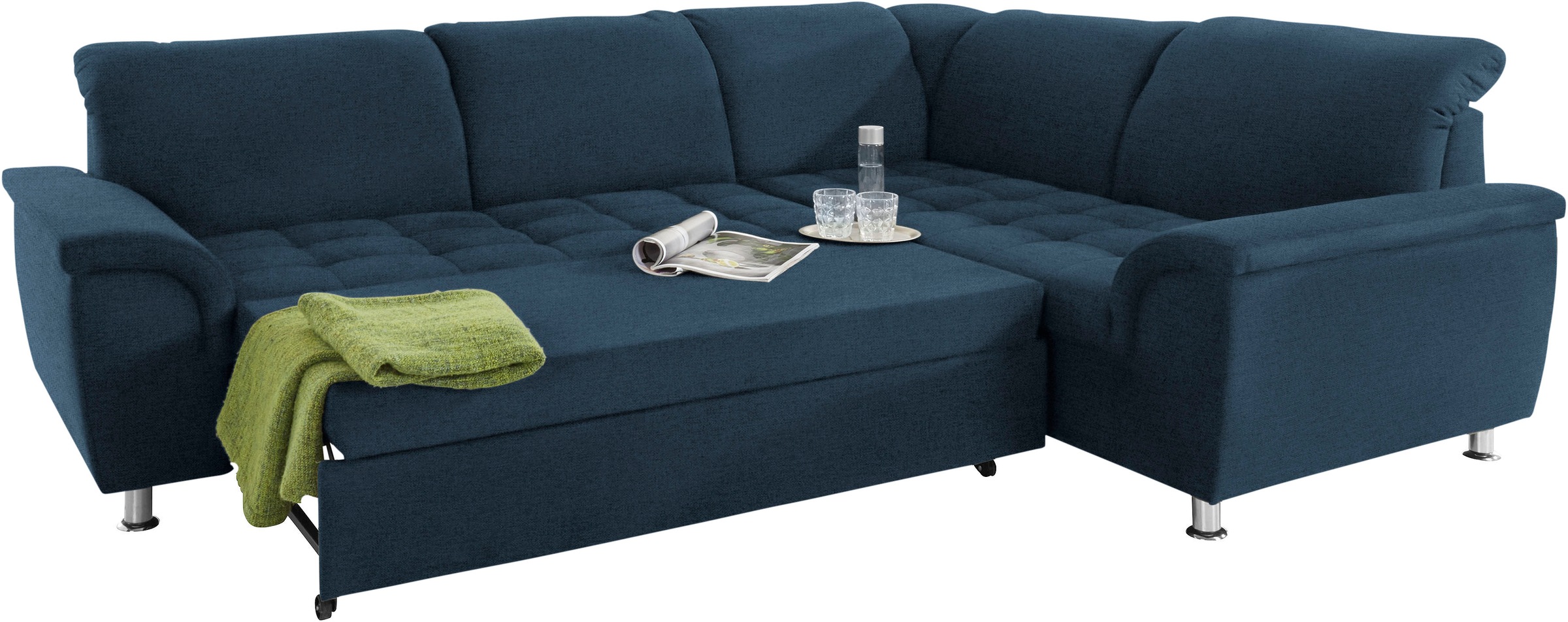 DOMO collection Ecksofa »Franzi L-Form«, wahlweise mit Kopfteilverstellung (dann Breite: 275 cm)
