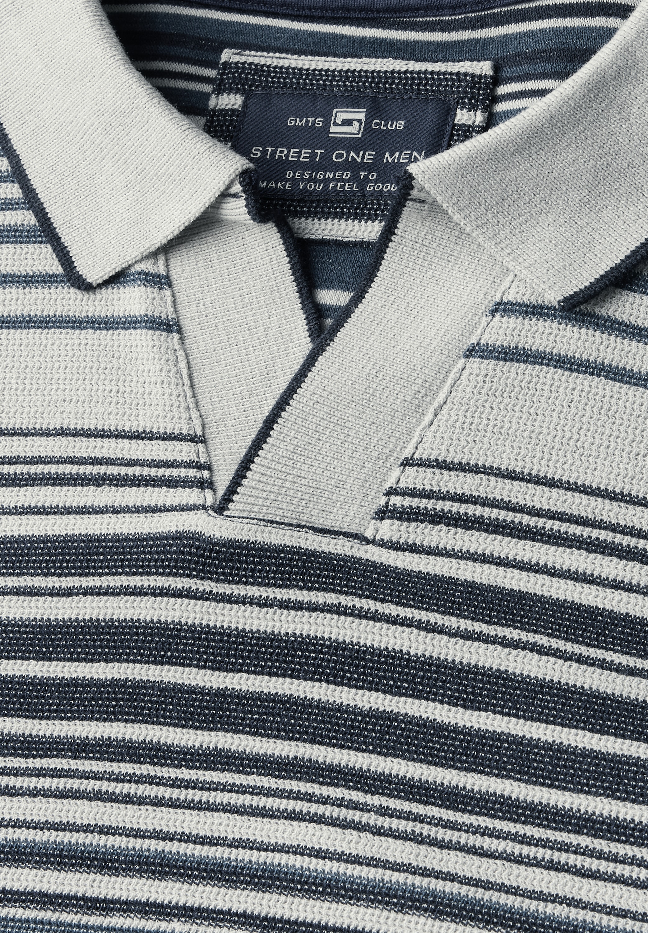 STREET ONE MEN Poloshirt, aus Baumwolle mit Stretchante