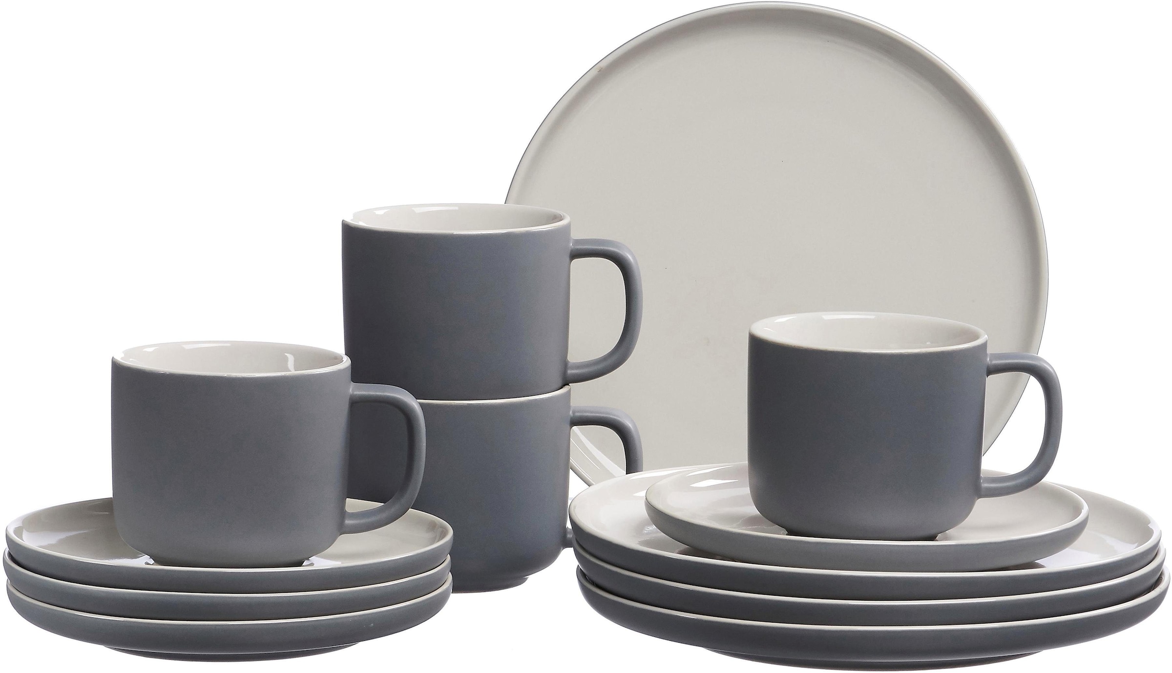 Ritzenhoff & Breker Kaffeeservice "Geschirr-Set, Service Jasper", (Set, 12 tlg.), Scandic Style, 12 Teile, für 4 Persone