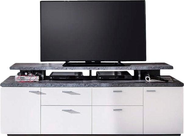 INOSIGN TV-Board »Messina«, (1 St.), Lowboard mit TV-Aufsatz - Für Fernseher bis zu 60 Zoll