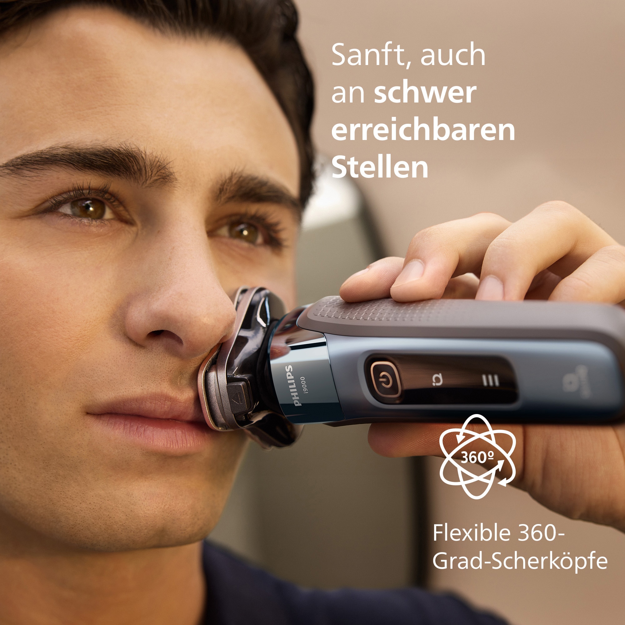 Philips Elektrorasierer »Series i9000 X9001/10«, integrierter Präzisionstrimmer, mit SkinIQ Technologie, inkl. Reiseetui